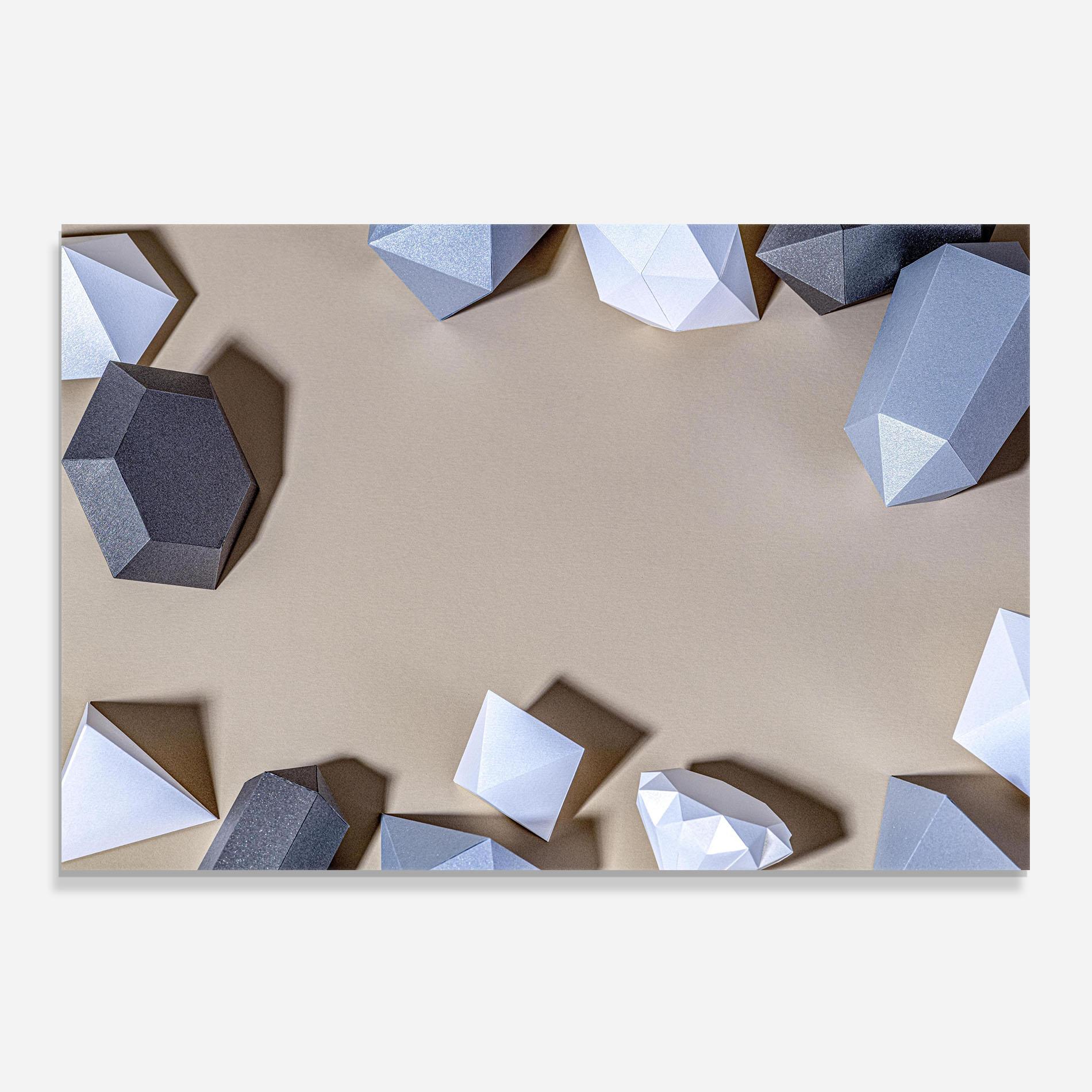 Стъклен панел за кухня Geometric 3d Shapes mockup 0