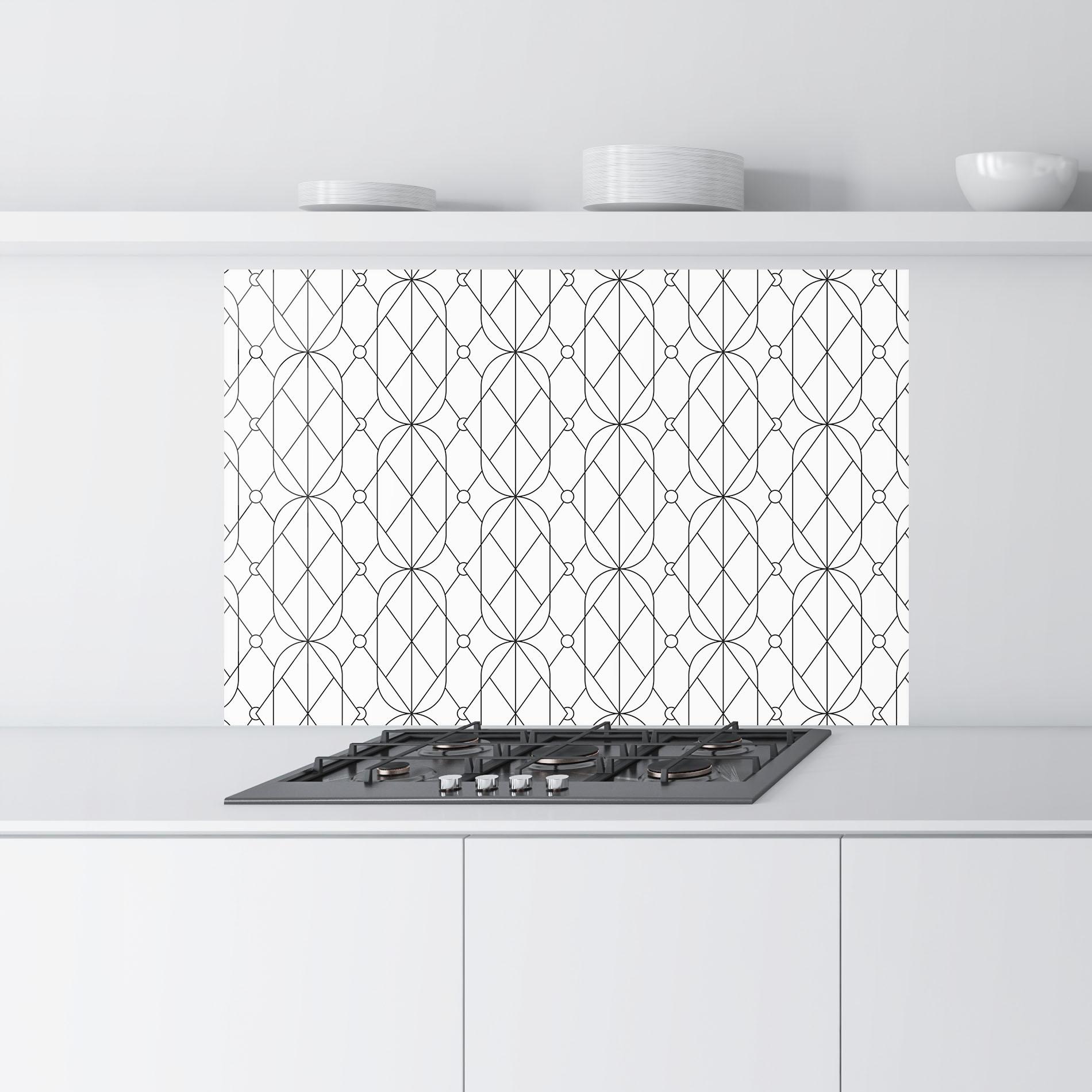 Стъклен панел за кухня Geometric mockup 9