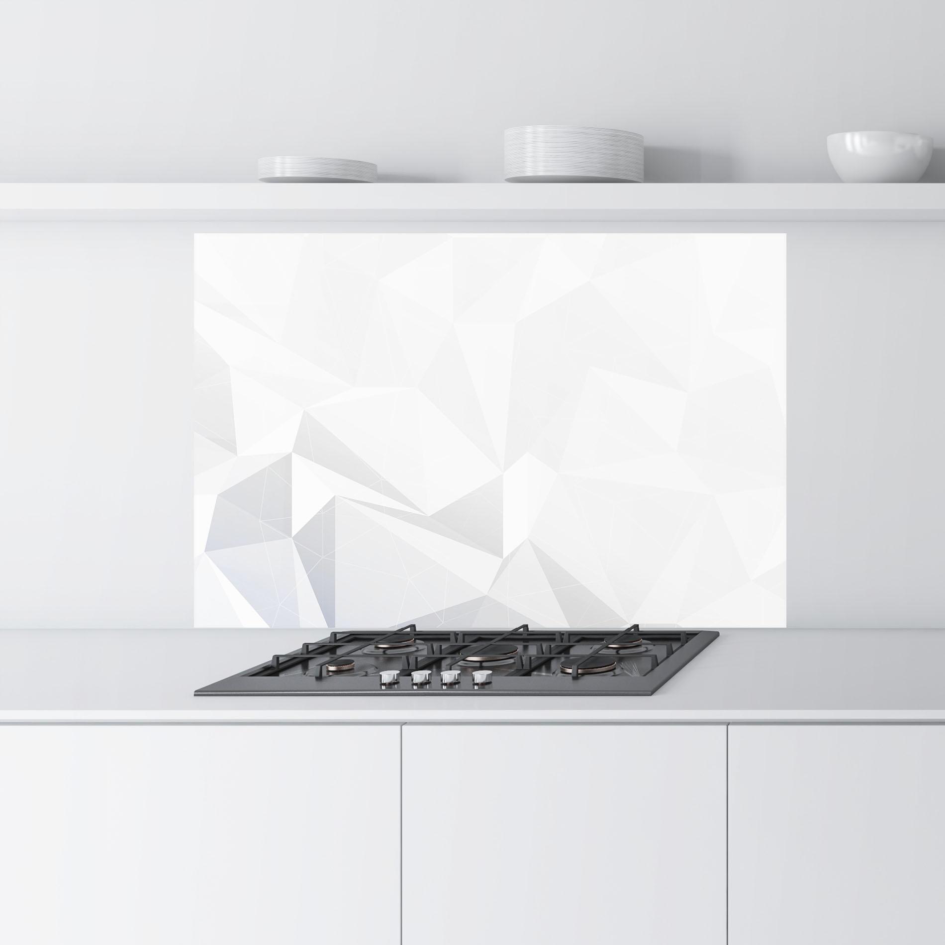 Стъклен панел за кухня Grey Triangle Shape mockup 9