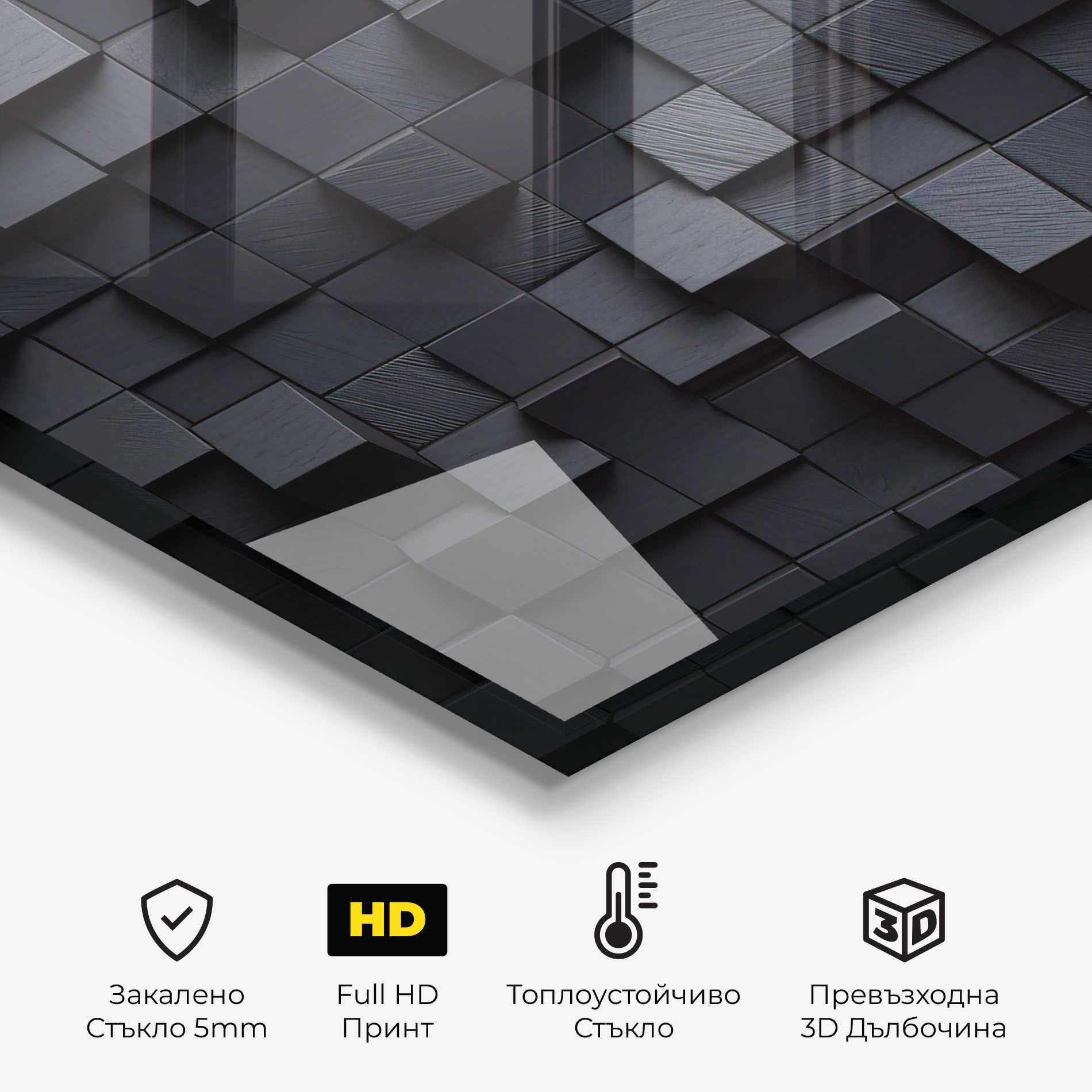 Black Square Pattern mockup 2