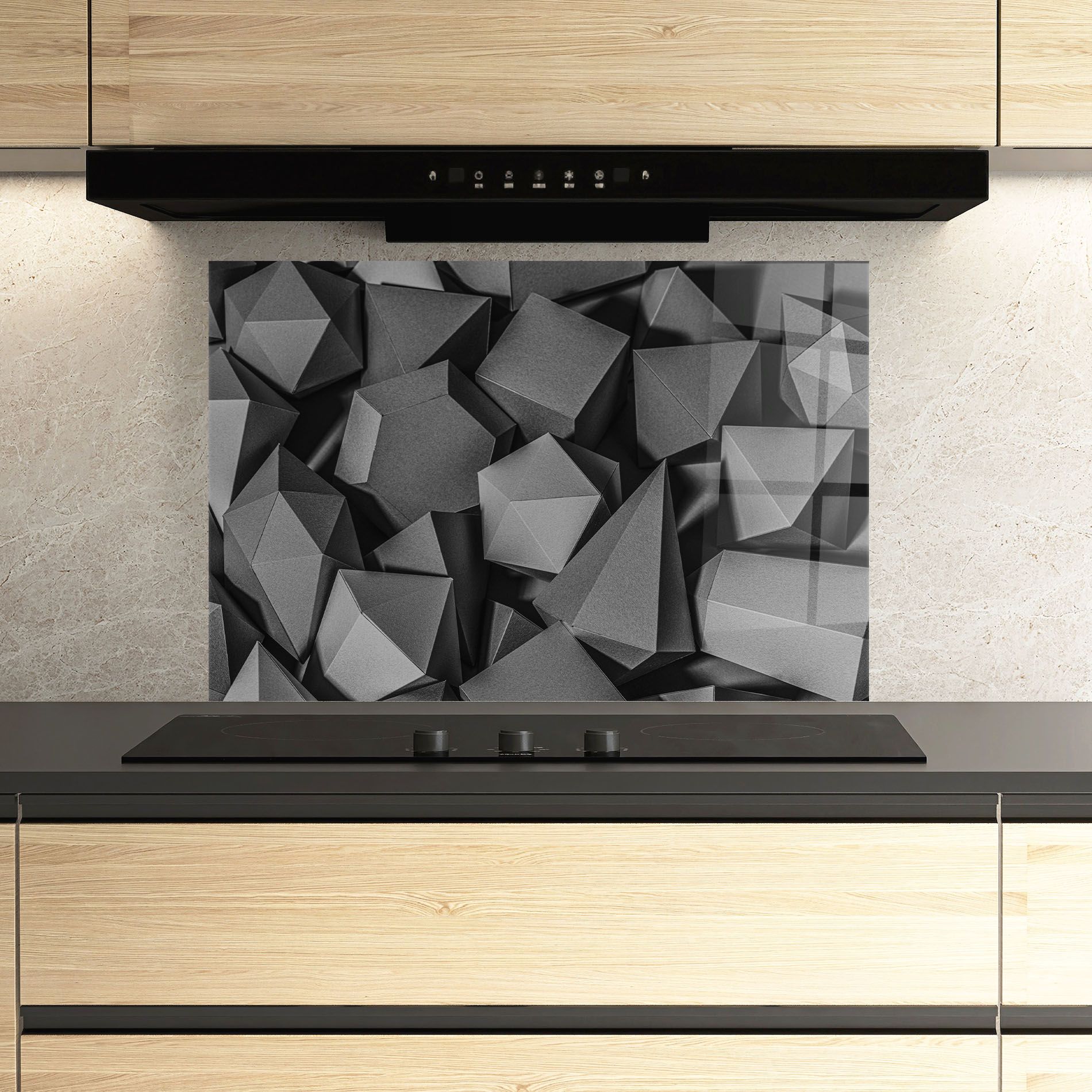 Black Geometric Shapes mockup 3