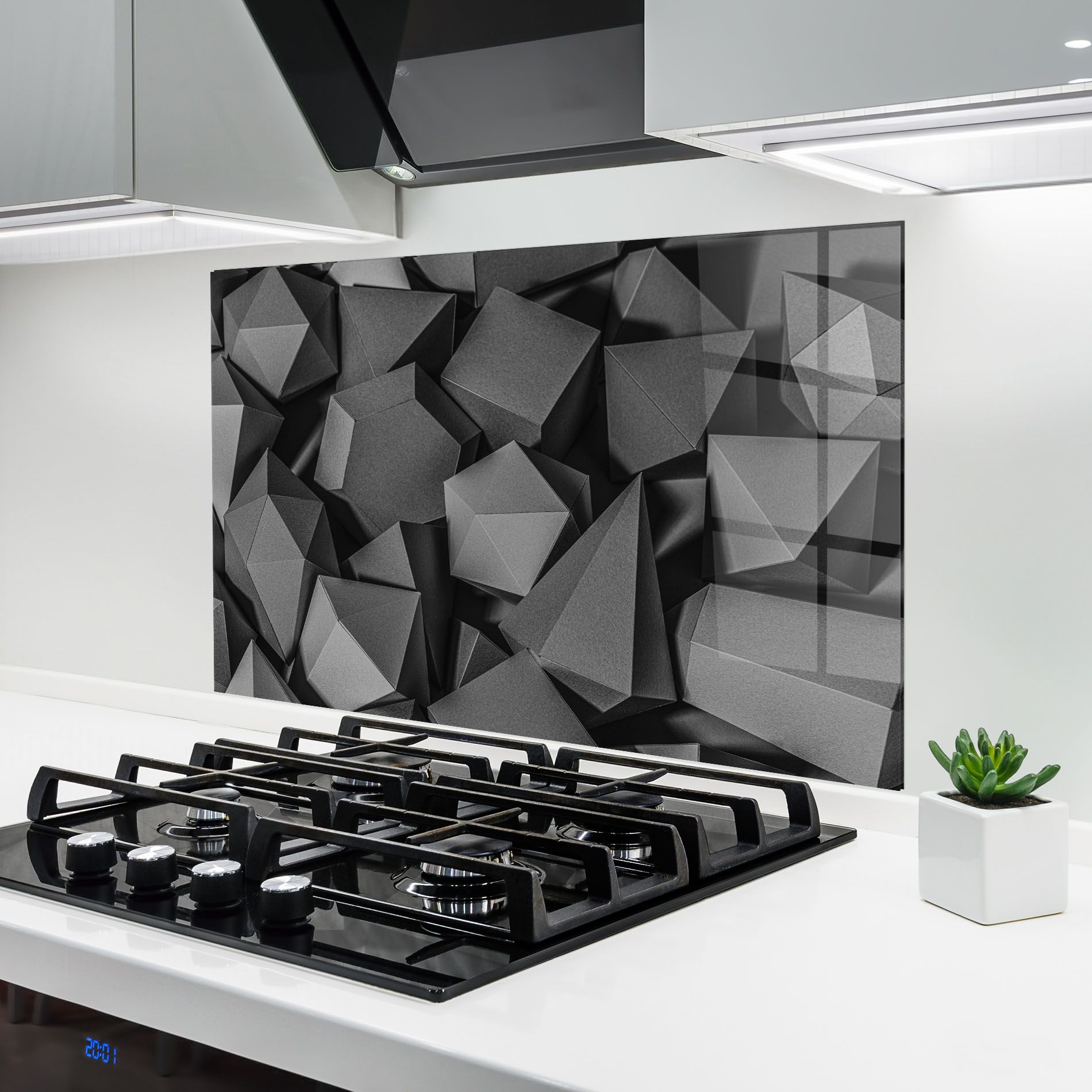 Black Geometric Shapes mockup 6