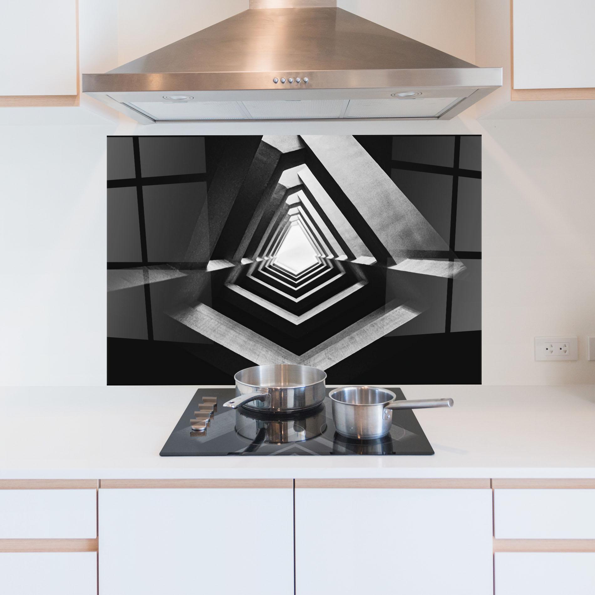 Стъклен панел за кухня Dark Shadow mockup 5