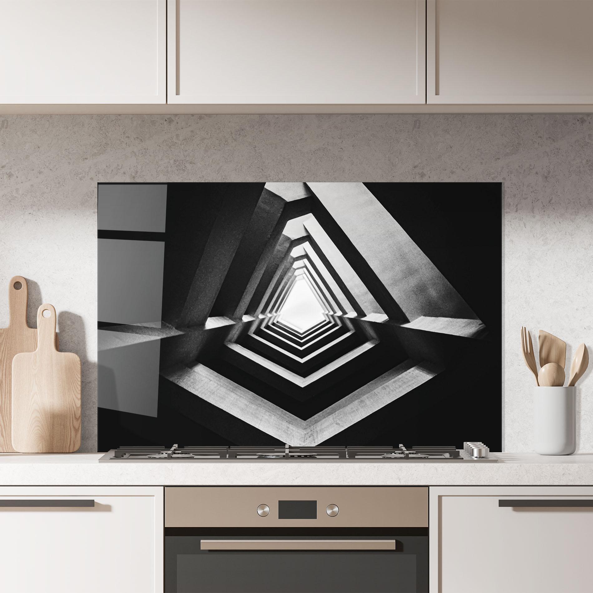 Стъклен панел за кухня Dark Shadow mockup 7