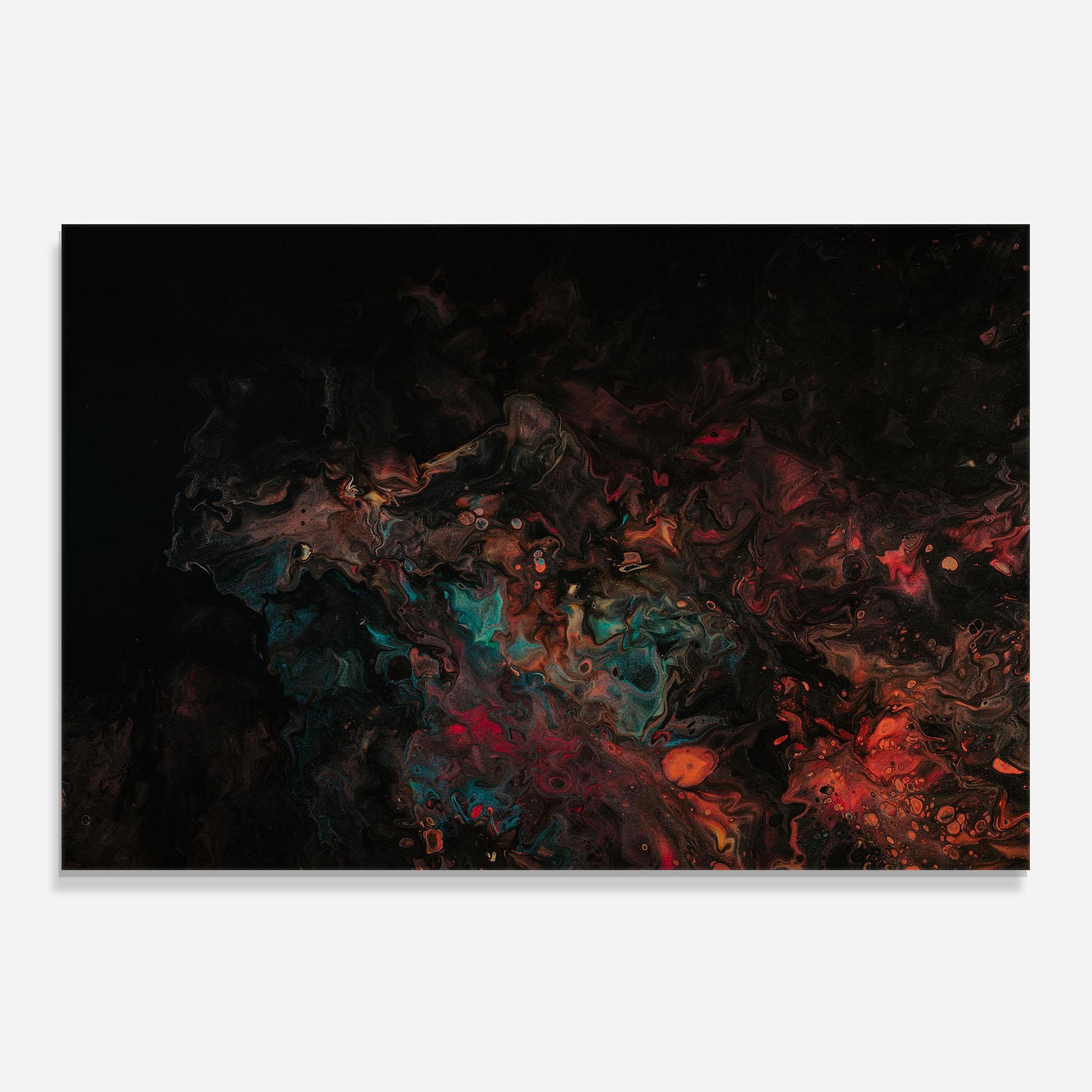 Стъклен панел за кухня Dark Abstract mockup 0