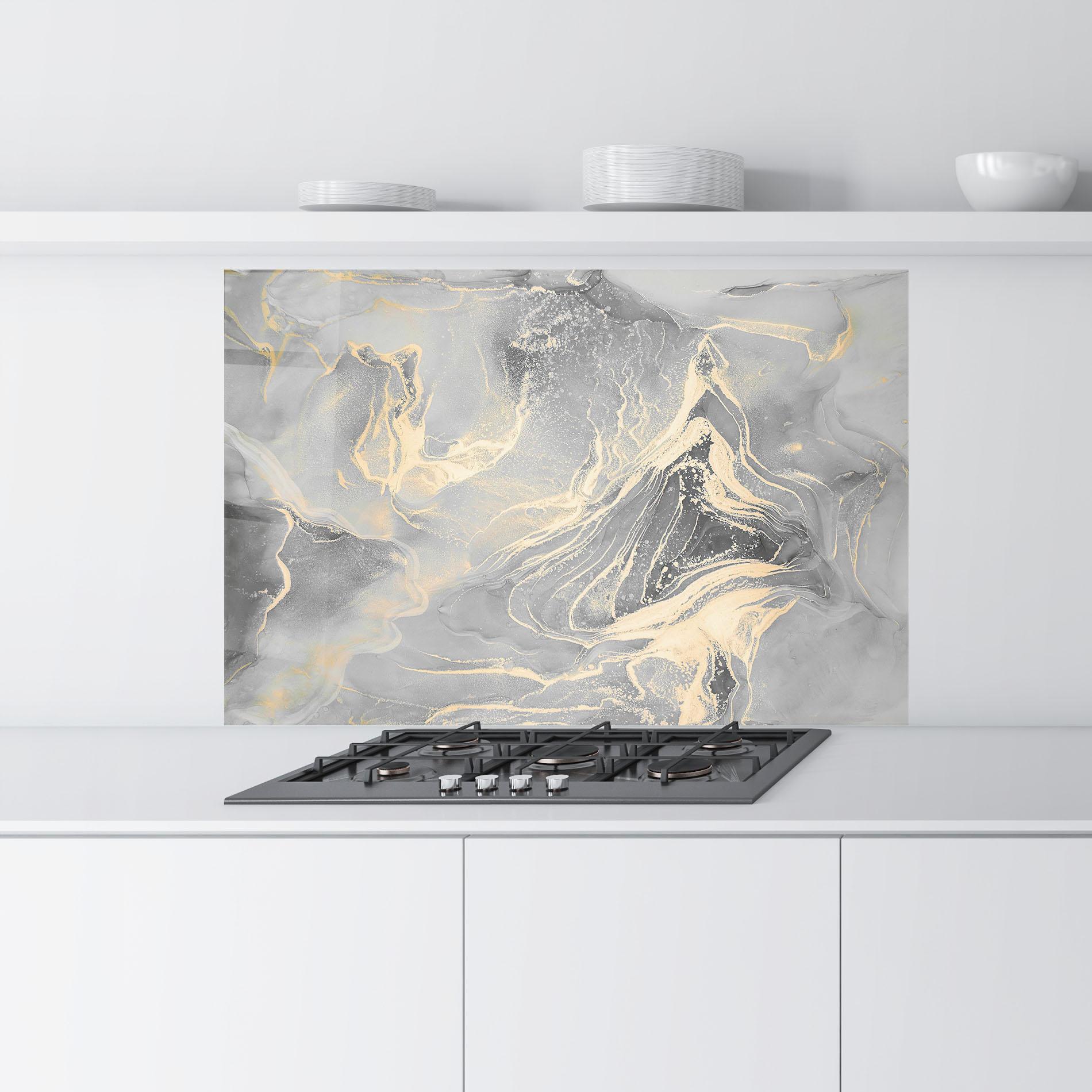 Стъклен панел за кухня Abstract Illusion mockup 9