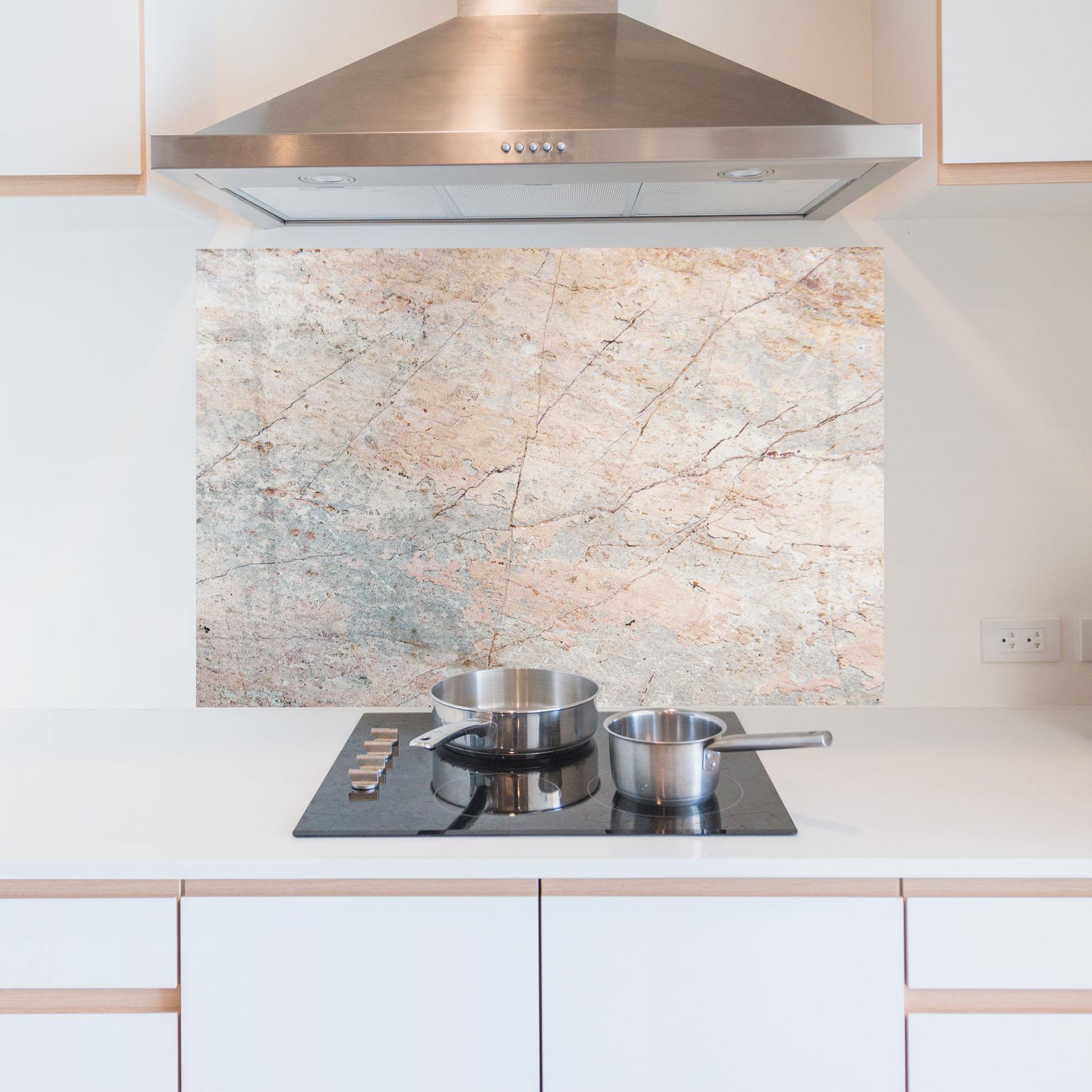 Стъклен панел за кухня Light Pink Grey mockup 5