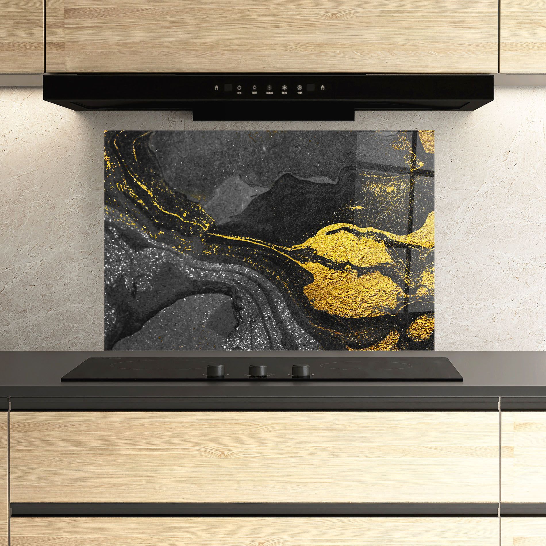 Black And Gold Texture mockup 3