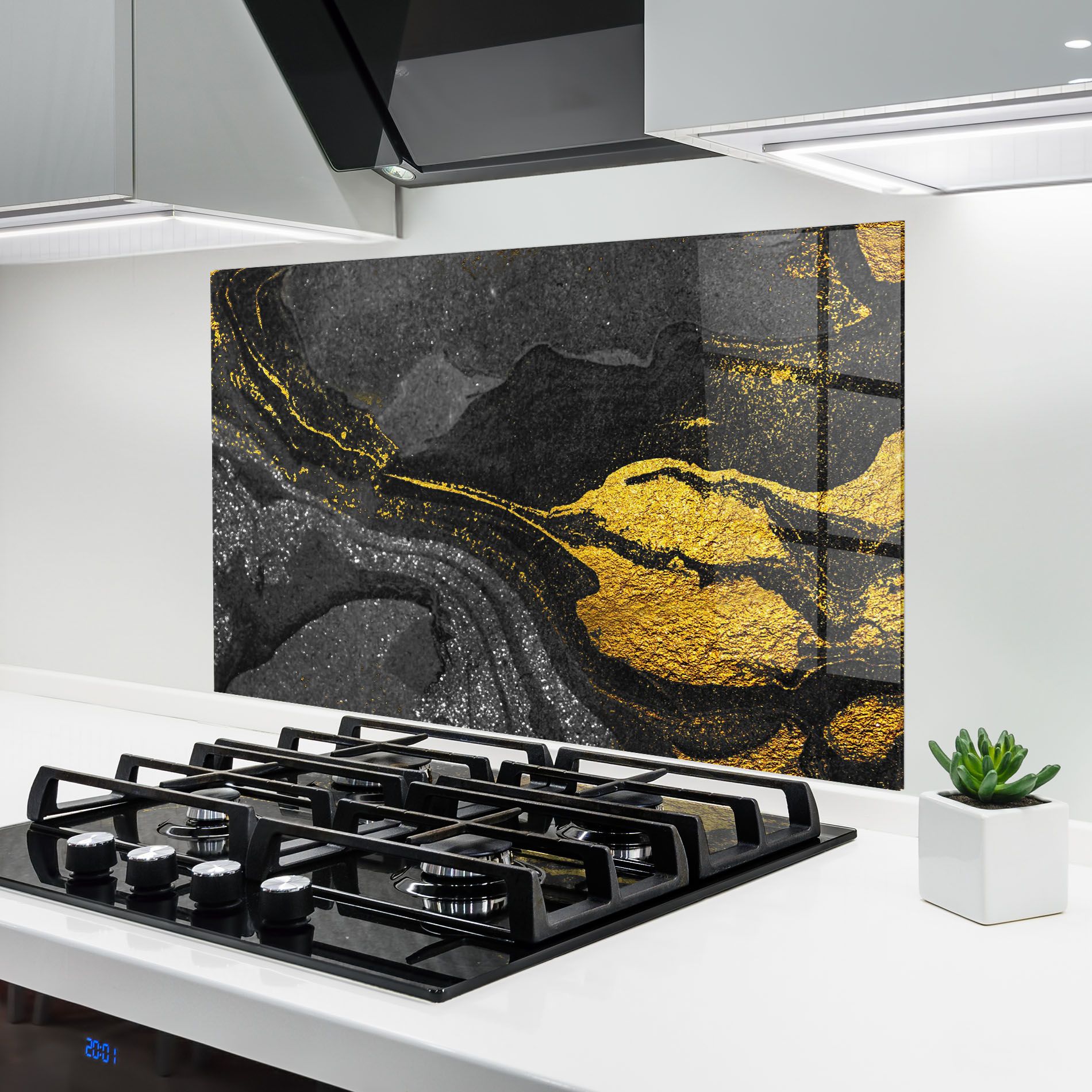 Black And Gold Texture mockup 6