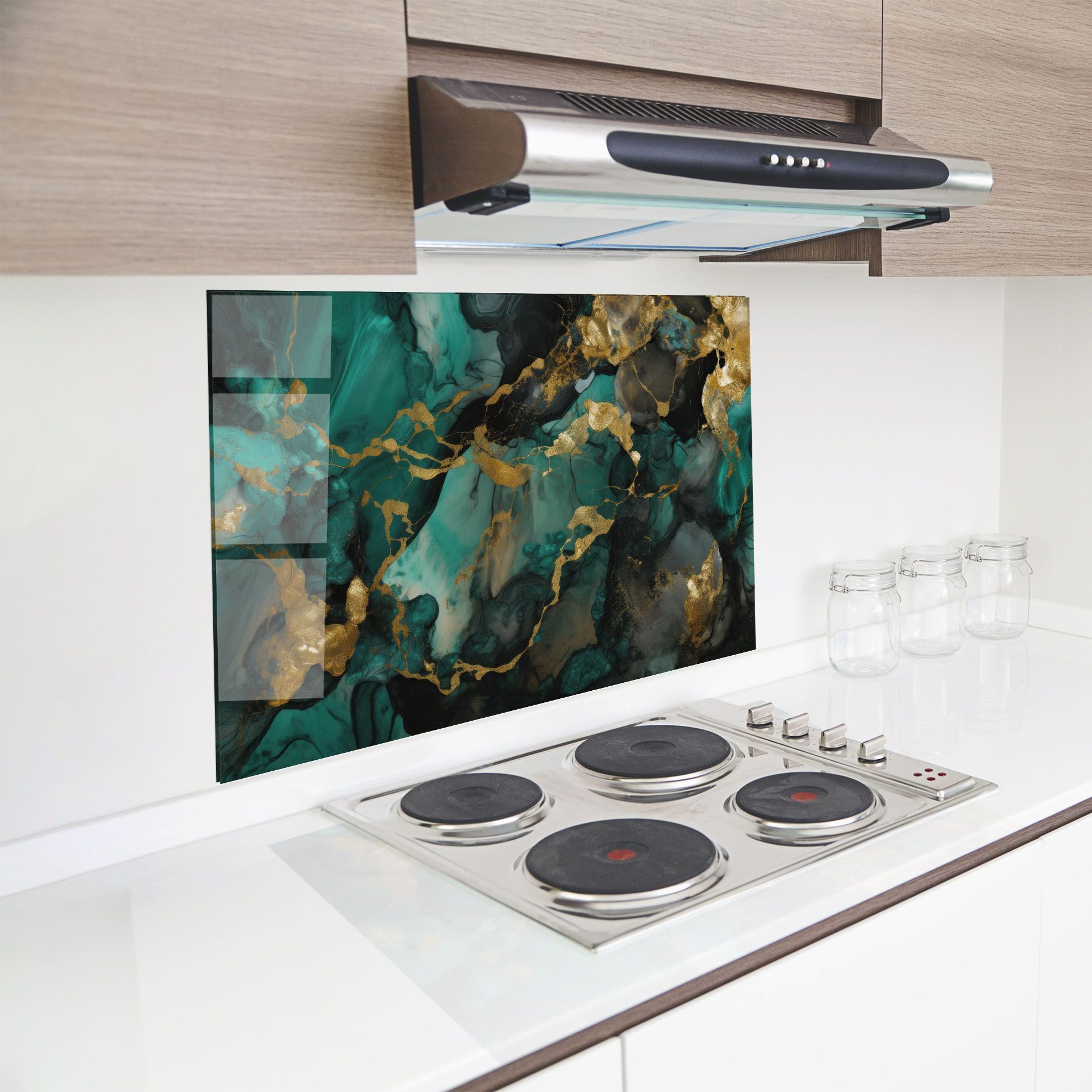 Dark Green Golden Marble mockup 8