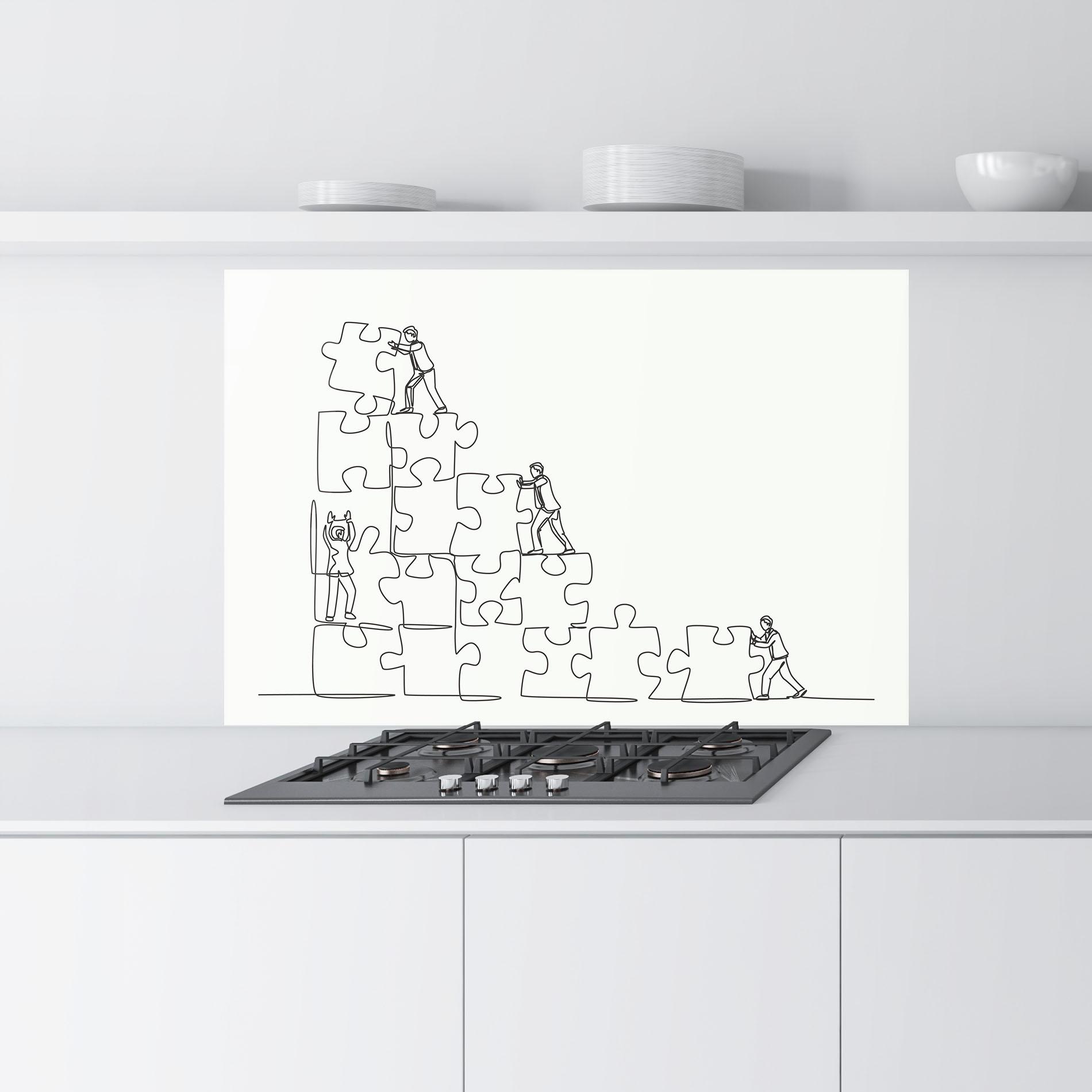 Стъклен панел за кухня Businessman Up mockup 9