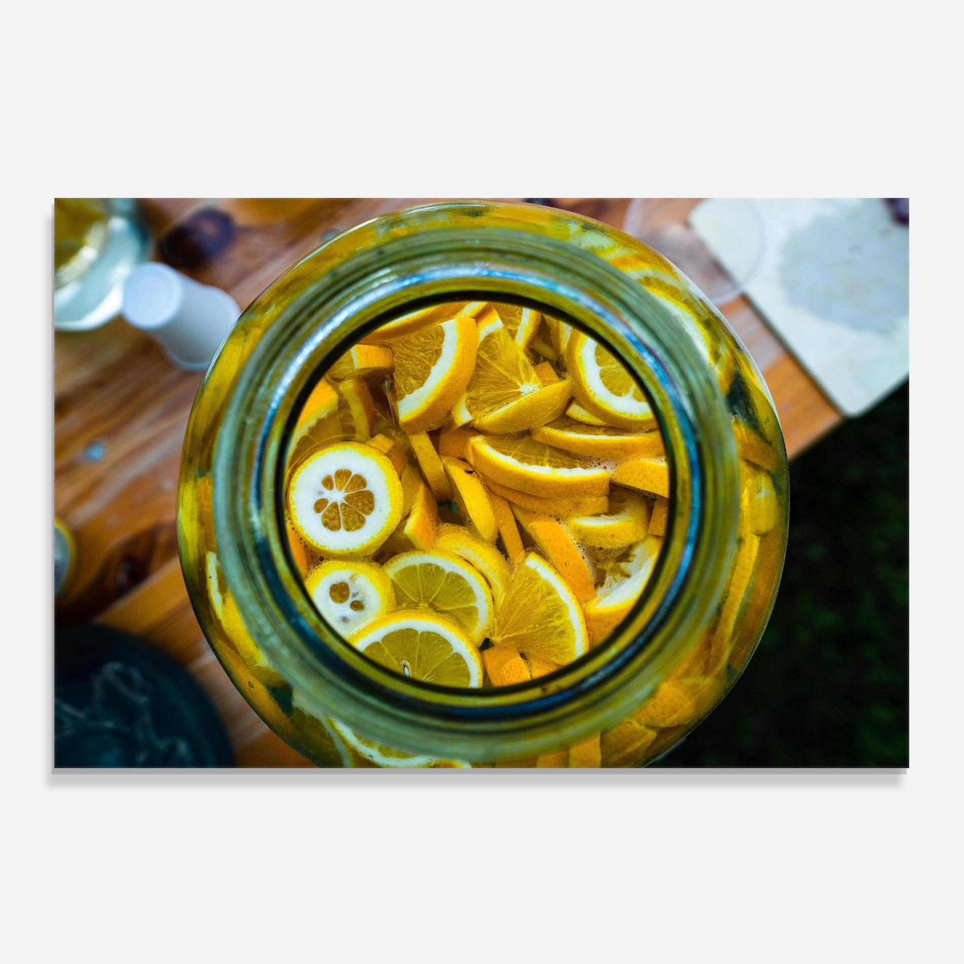 Стъклен панел за кухня Big Limonade mockup 0