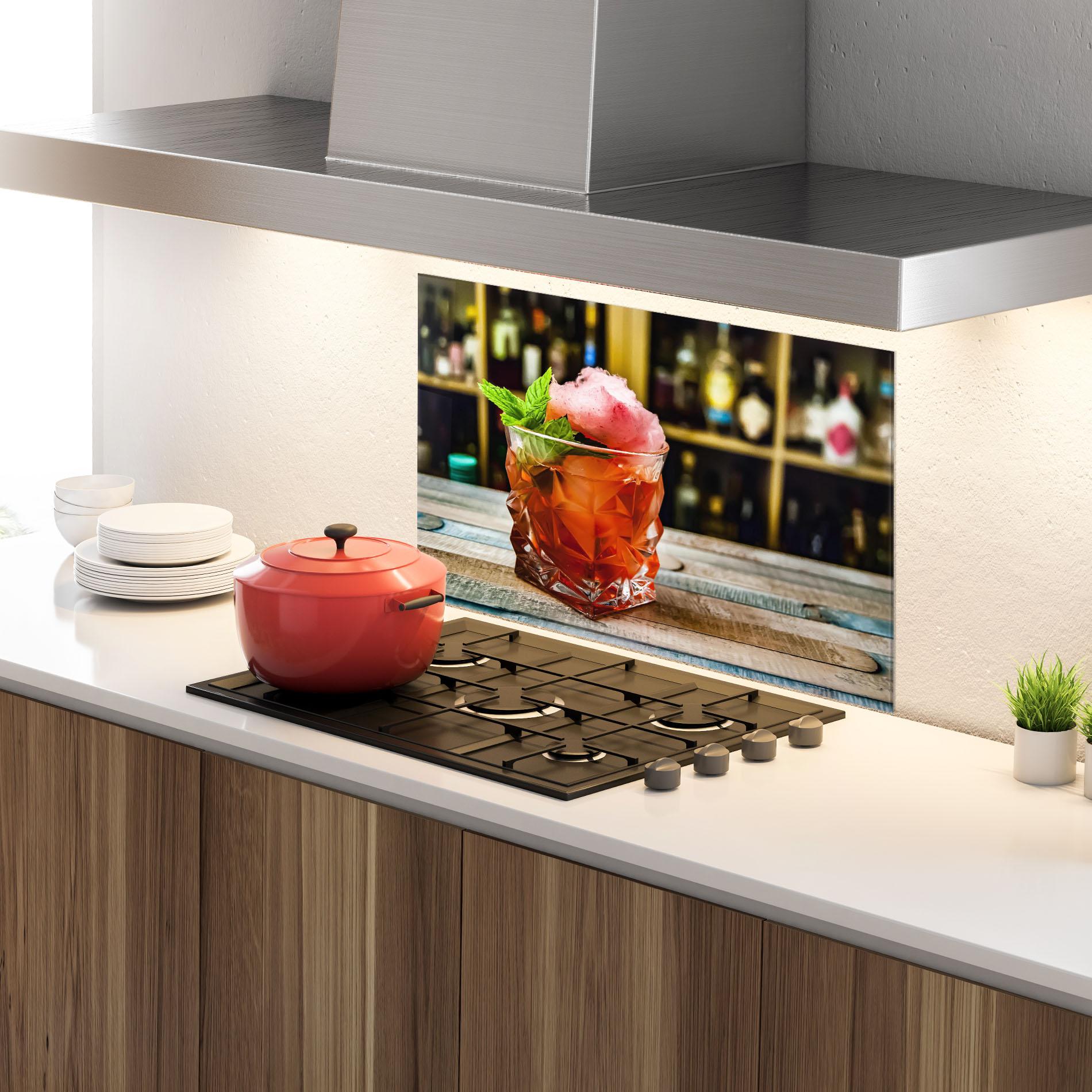 Стъклен панел за кухня Cola Drink mockup 4