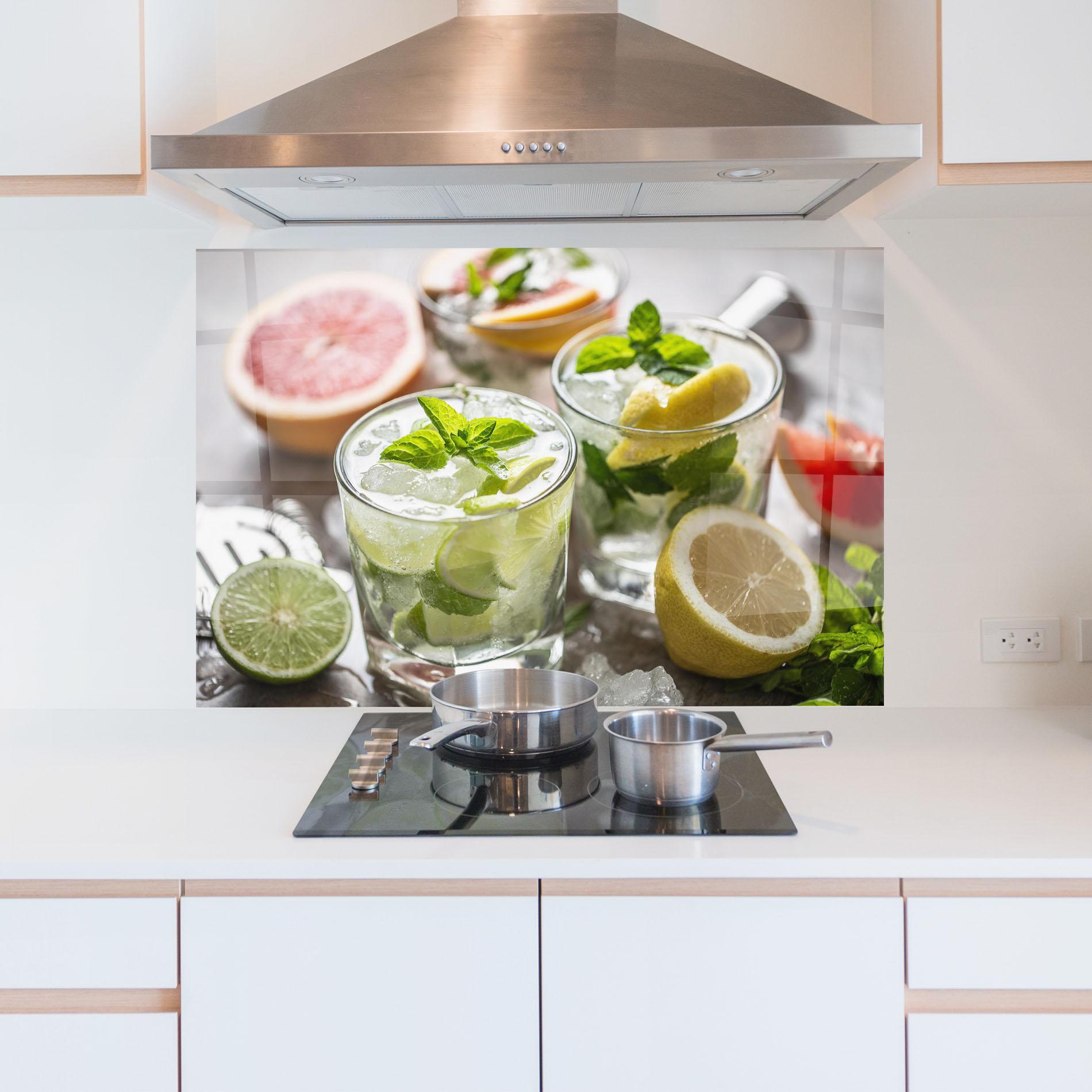 Стъклен панел за кухня Gin Tonic Drink mockup 5