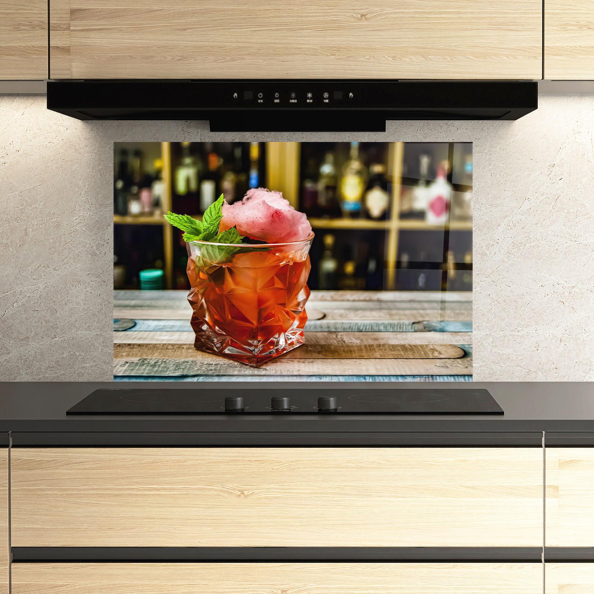 Стъклен панел за кухня Cola Drink mockup 3