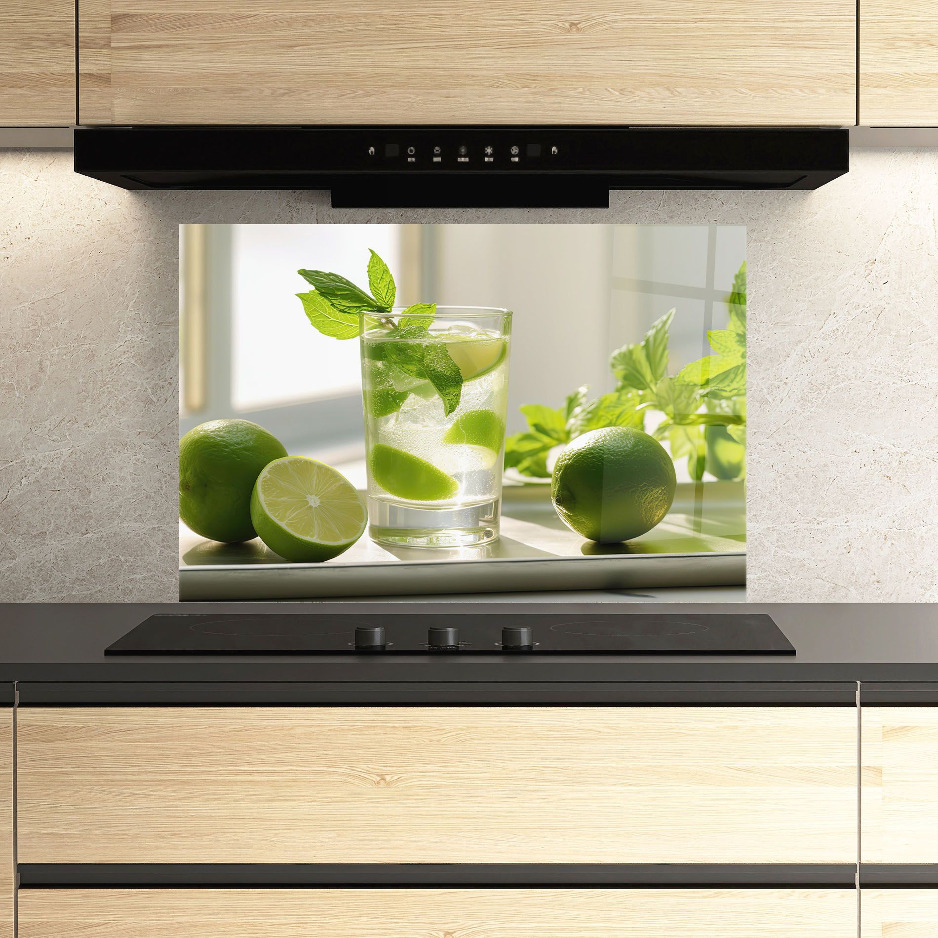 Mint Lime Glass mockup 3