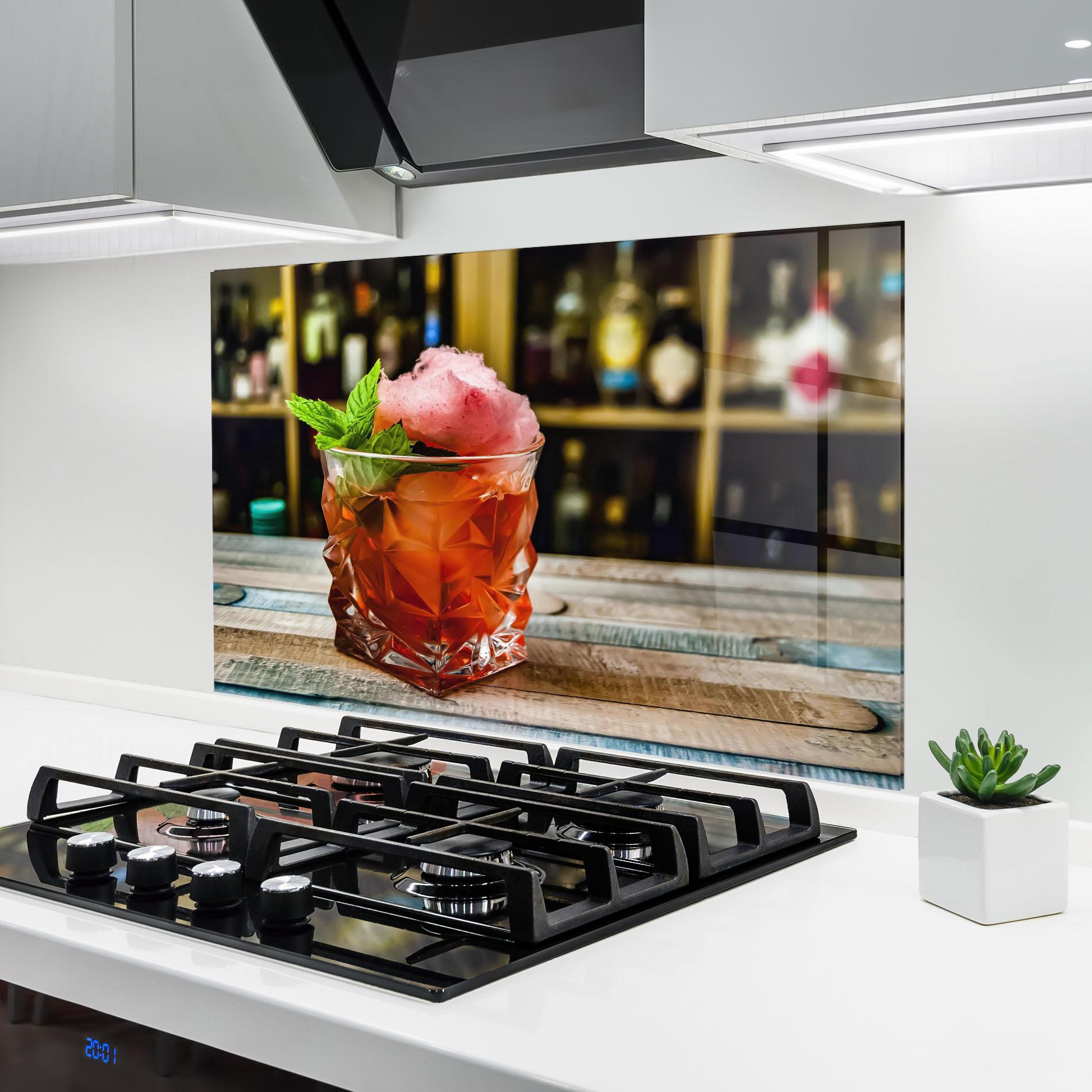 Стъклен панел за кухня Cola Drink mockup 6