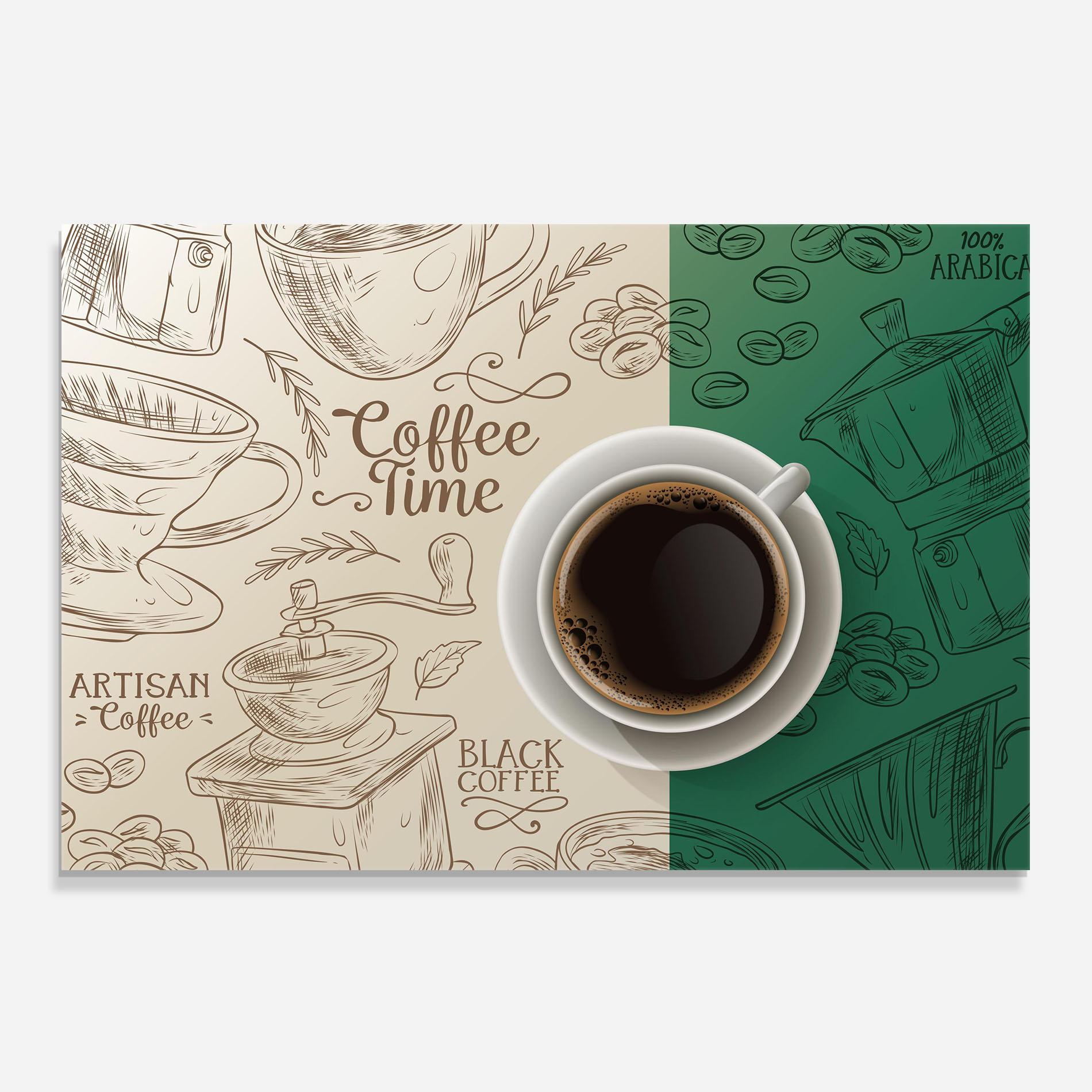 Стъклен панел за кухня Artisan Coffee mockup 0