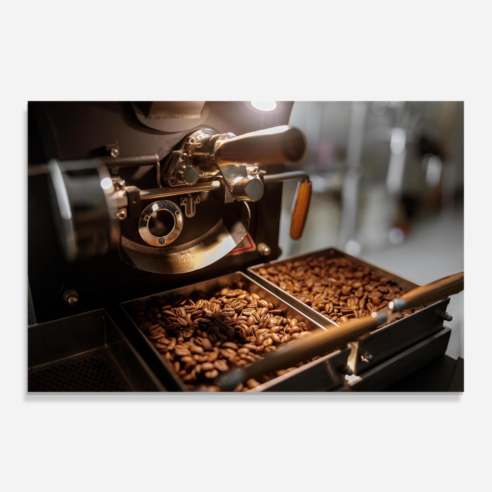 Стъклен панел за кухня Industrial Coffee Machine mockup 0