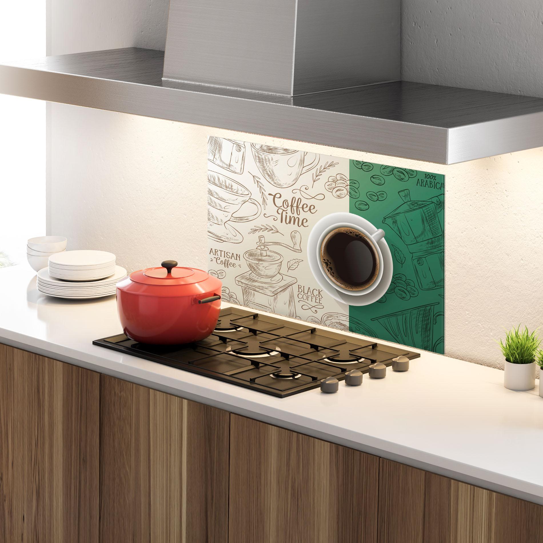 Стъклен панел за кухня Artisan Coffee mockup 4