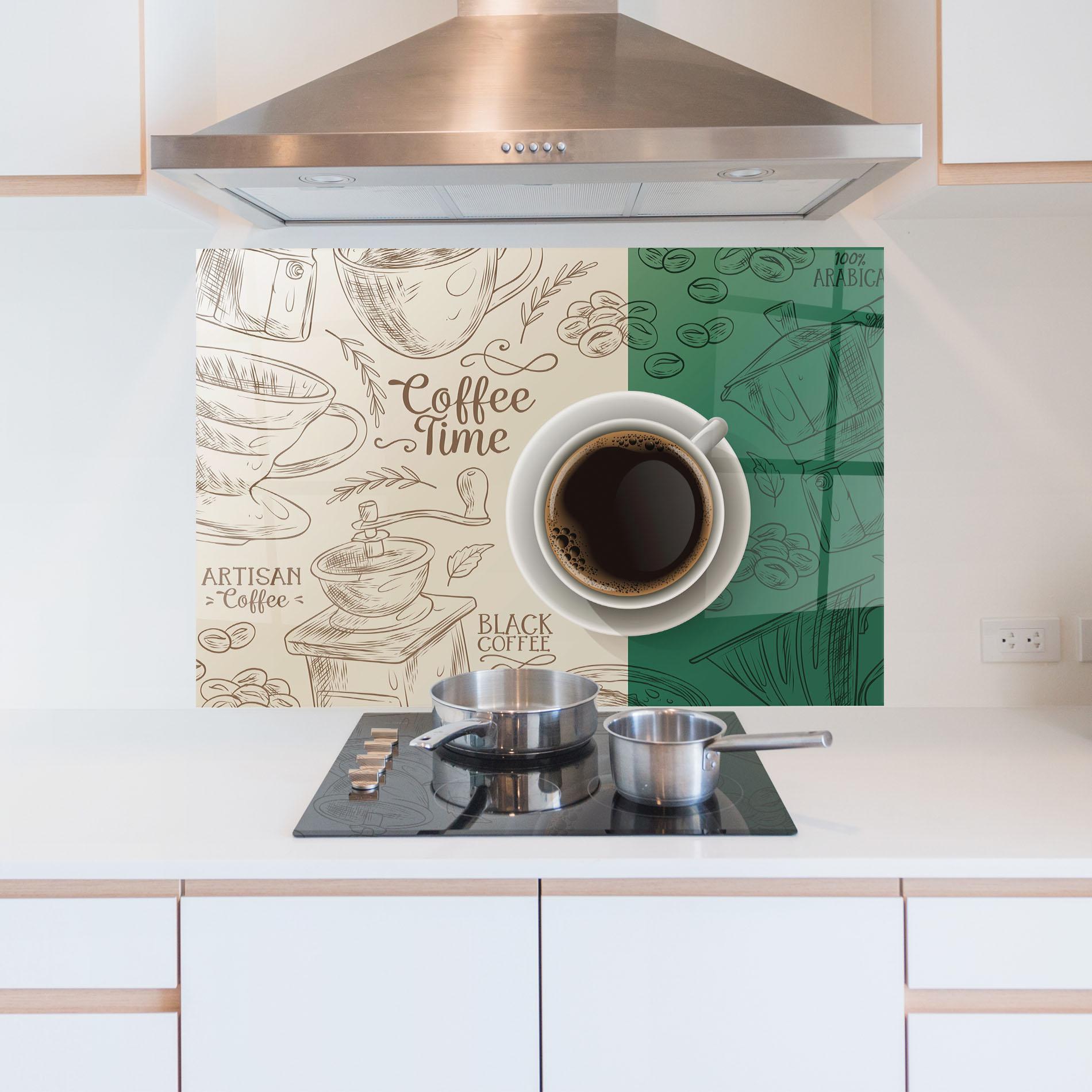 Стъклен панел за кухня Artisan Coffee mockup 5