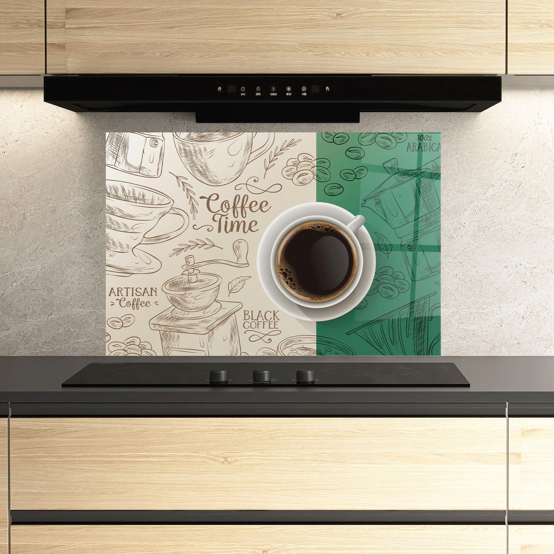 Стъклен панел за кухня Artisan Coffee mockup 3
