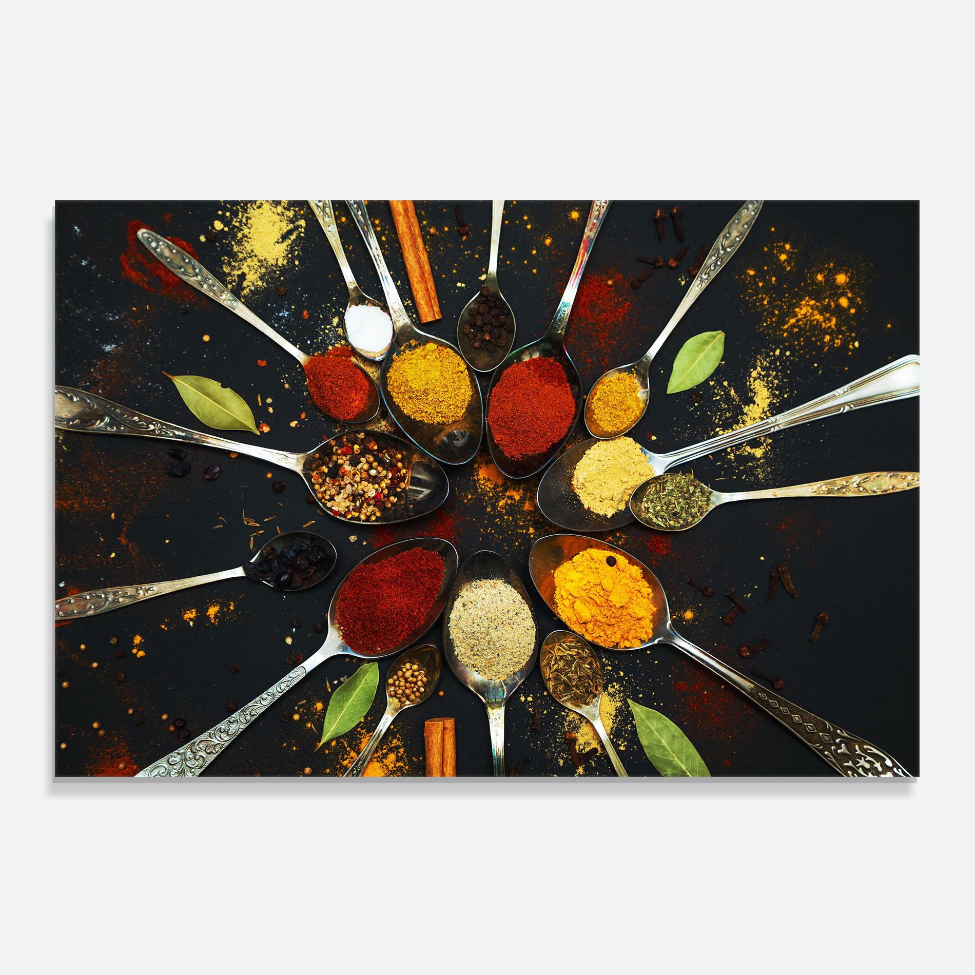 Стъклен панел за кухня Cooking Spoons mockup 0