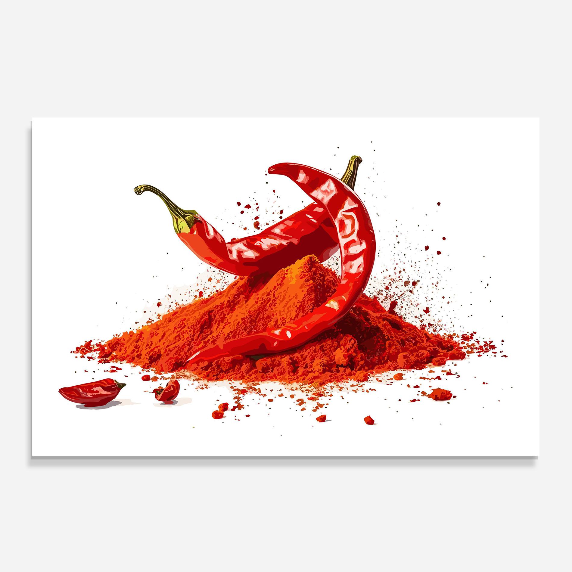 Стъклен панел за кухня Papper Art mockup 0