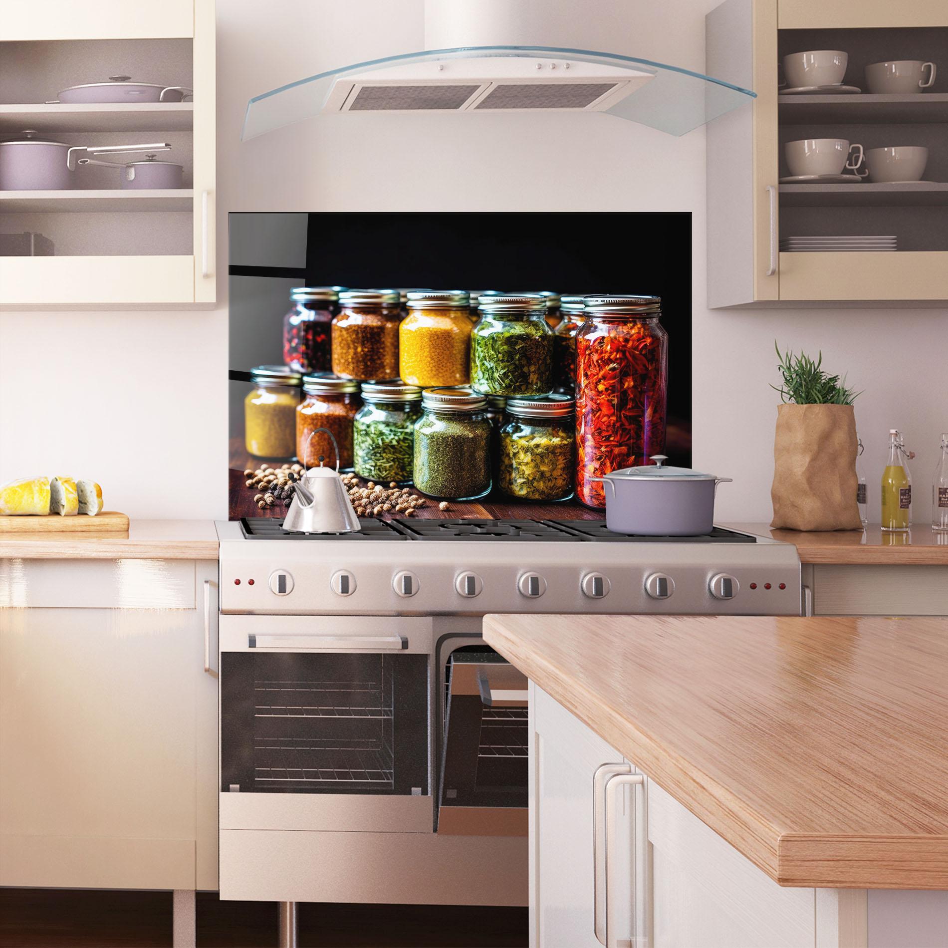 Стъклен панел за кухня Kitchen Spice Up mockup 1