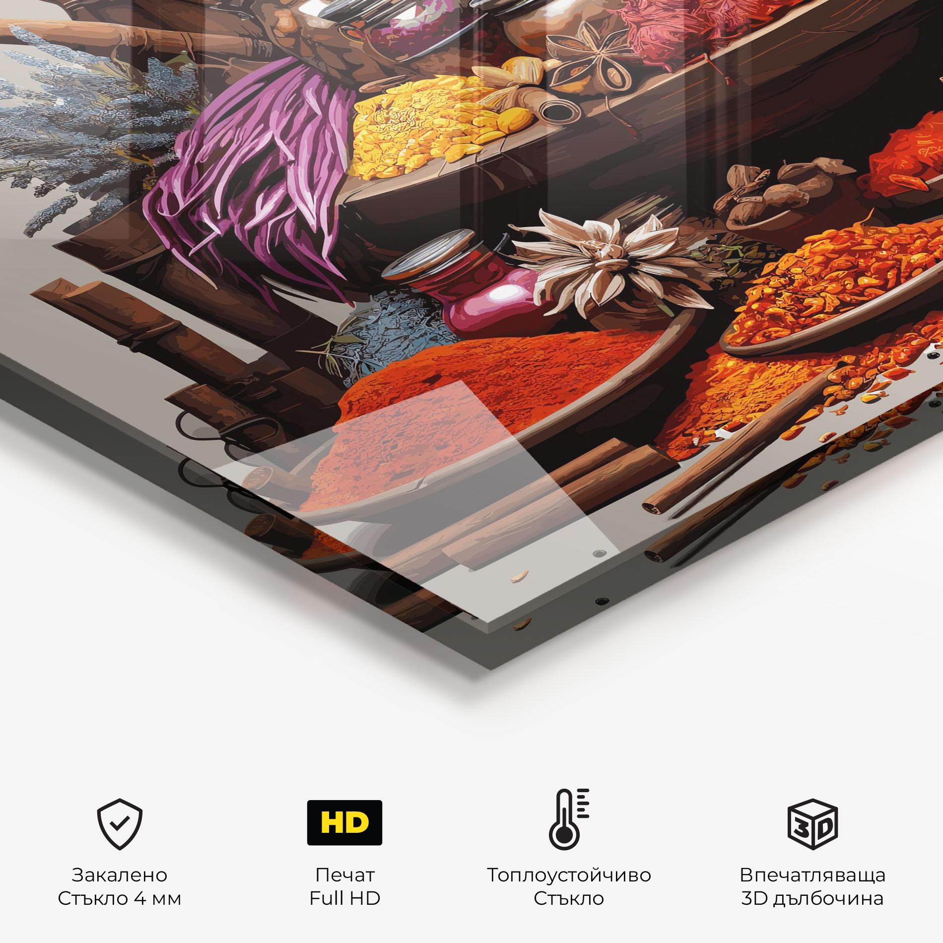 Стъклен панел за кухня Autumn Seasoning mockup 2