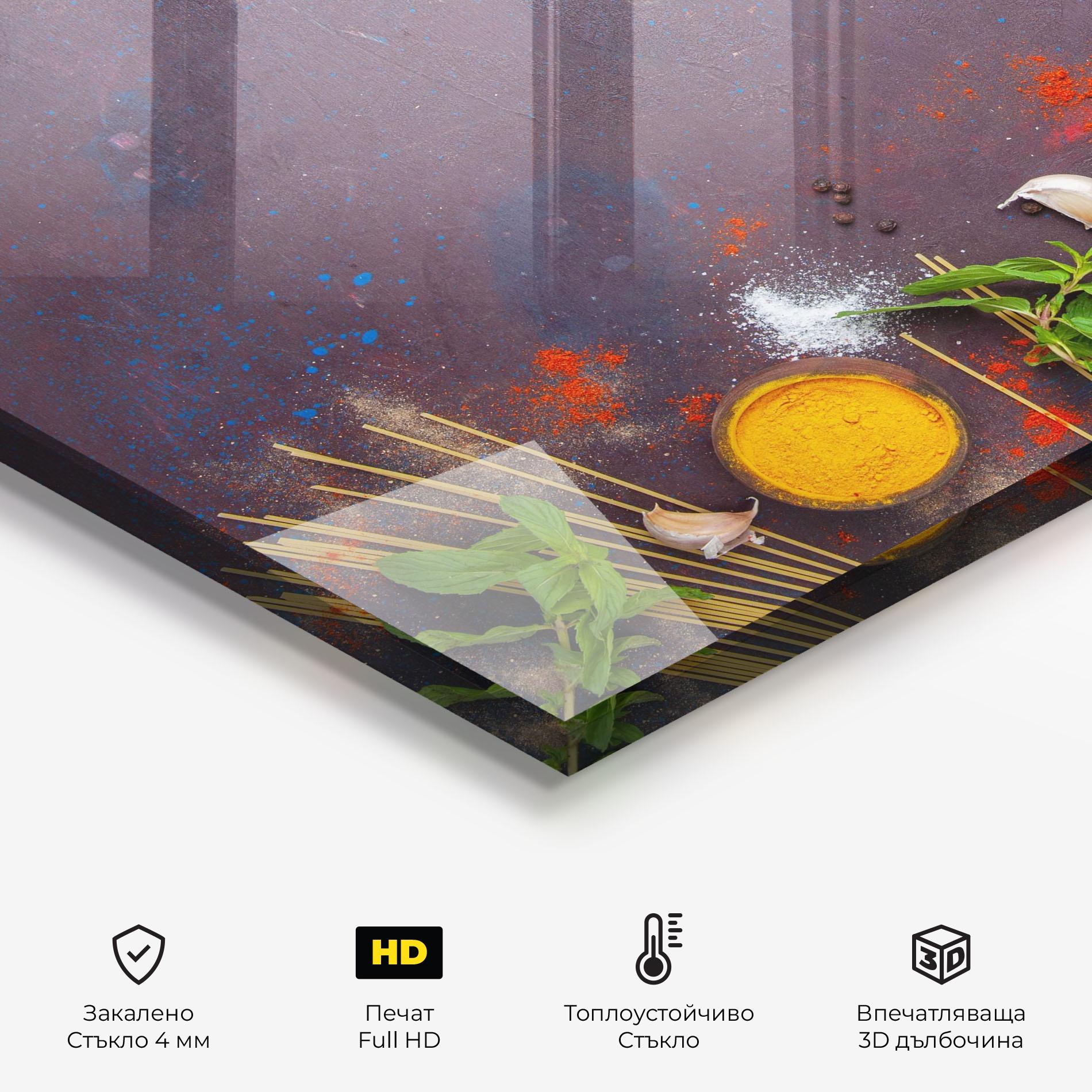 Стъклен панел за кухня Tomato Sauce mockup 2