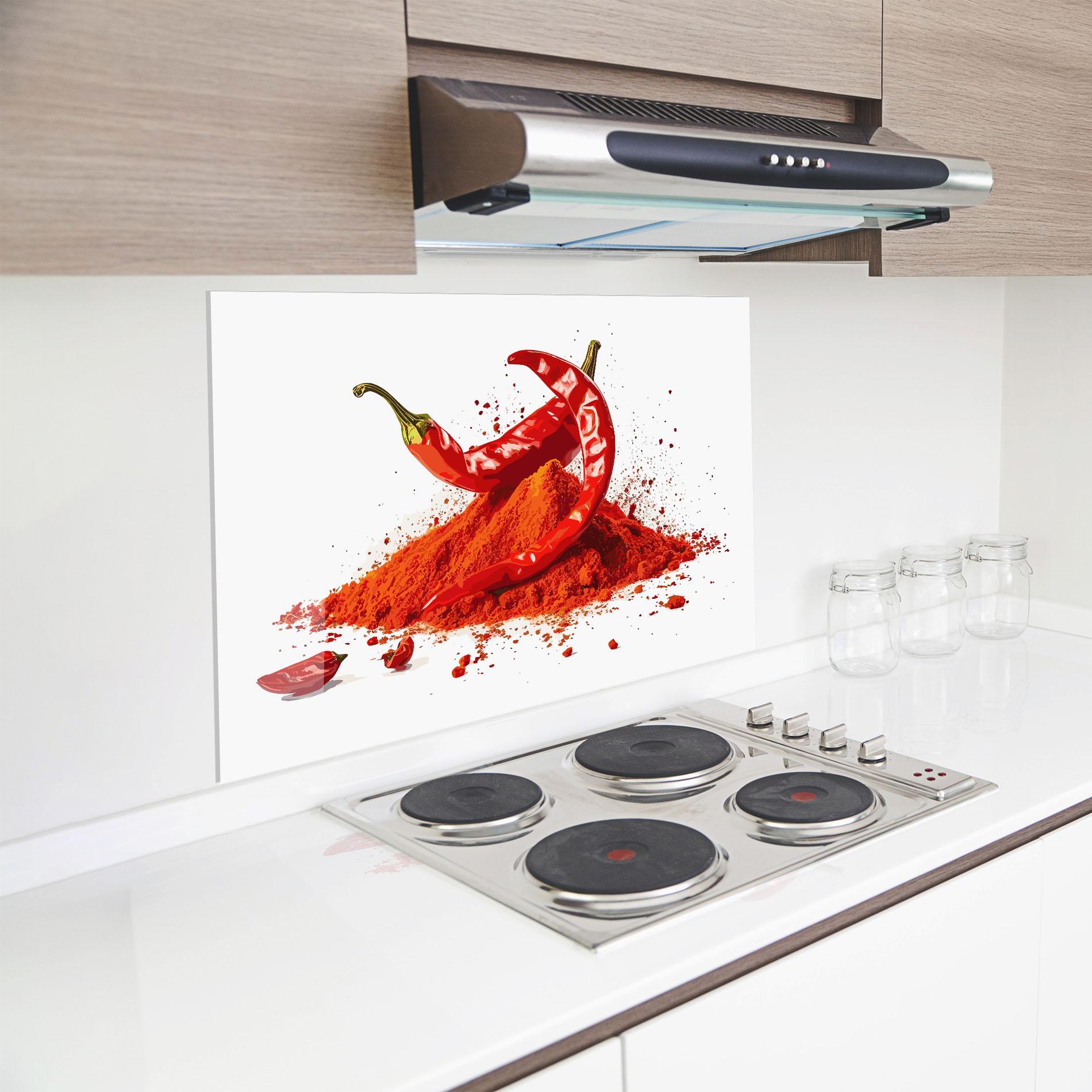 Стъклен панел за кухня Papper Art mockup 8