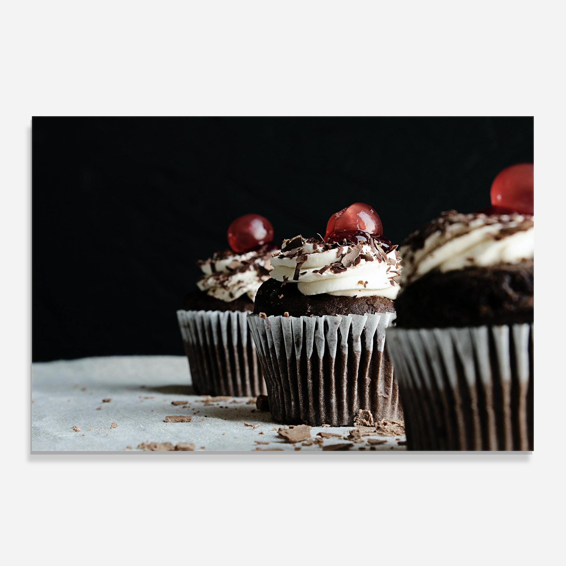Стъклен панел за кухня Brown Muffins mockup 0