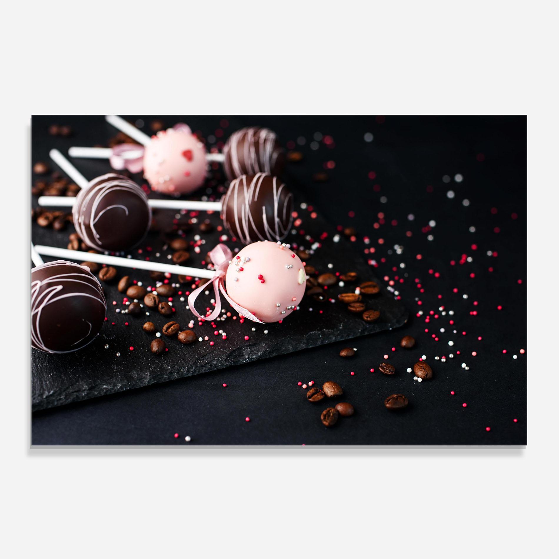 Стъклен панел за кухня Chocolate Dessert mockup 0