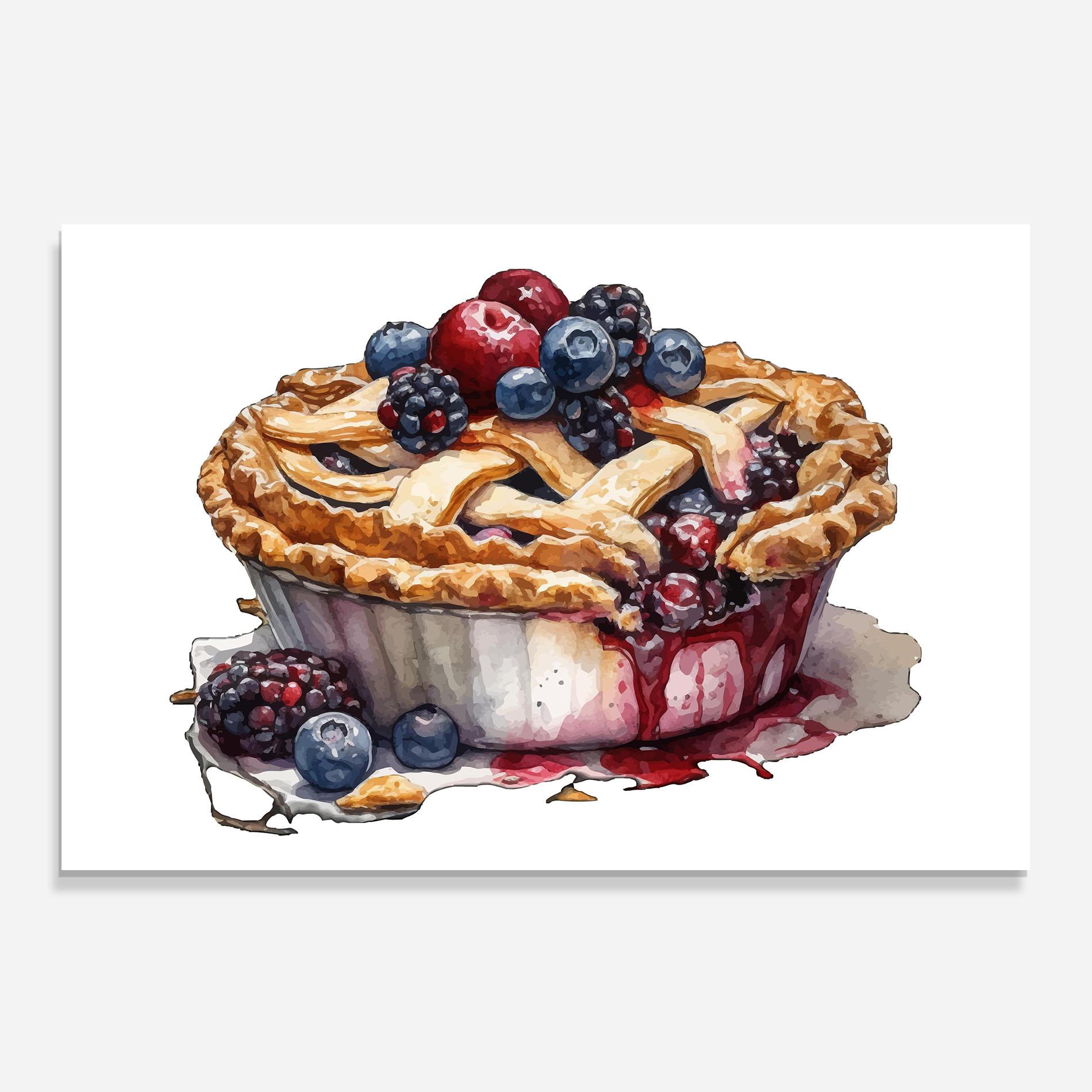 Стъклен панел за кухня Dessert Art mockup 0