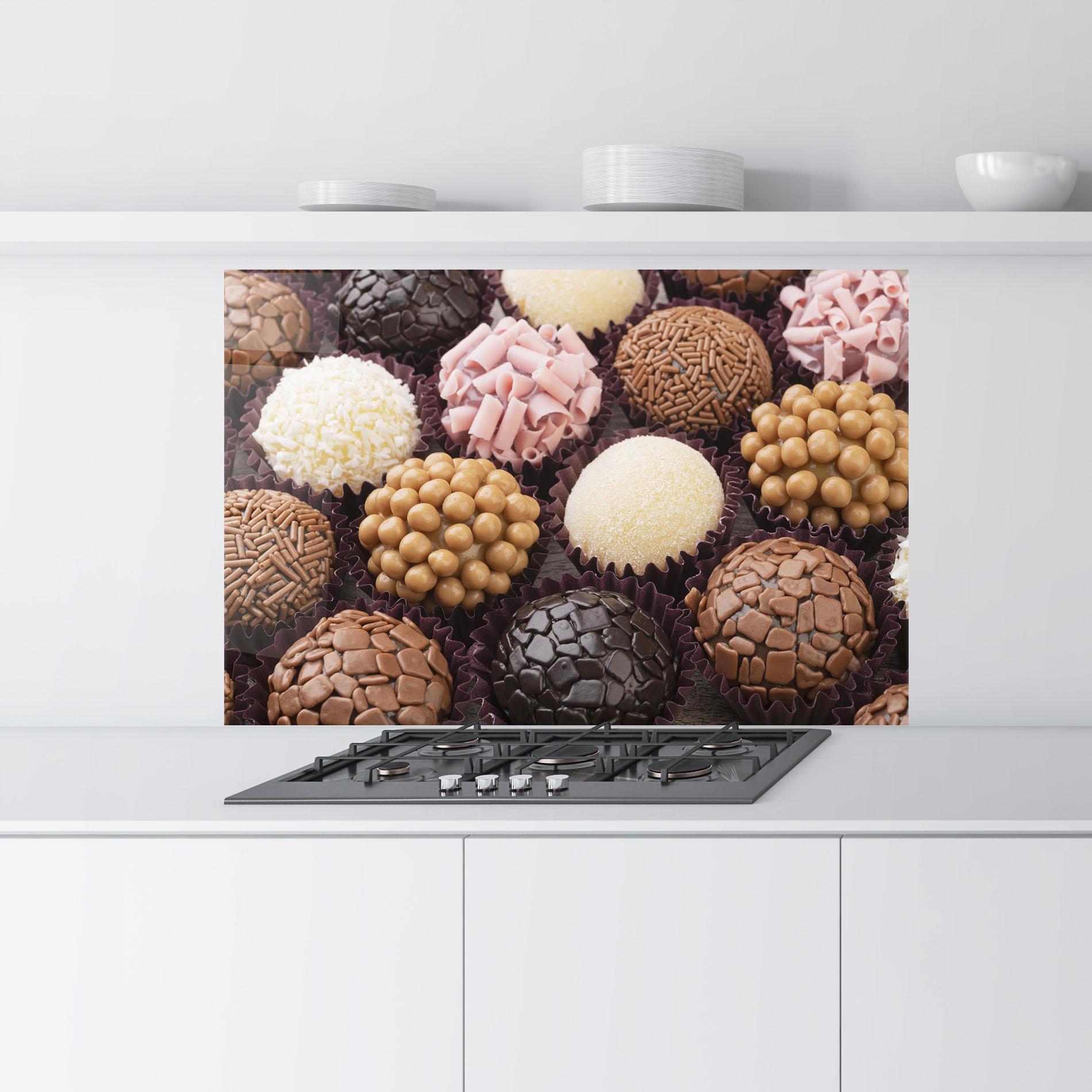 Стъклен панел за кухня Brazilian Brigadeiros mockup 9