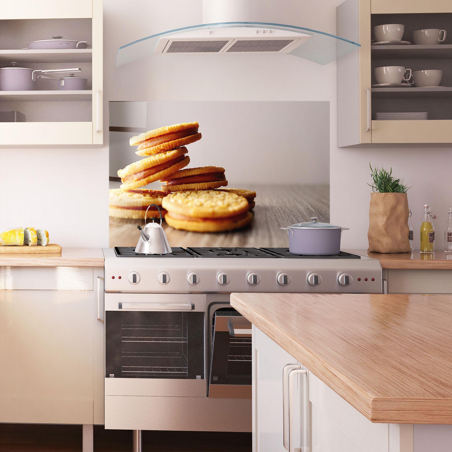 Стъклен панел за кухня Biscuits mockup 1