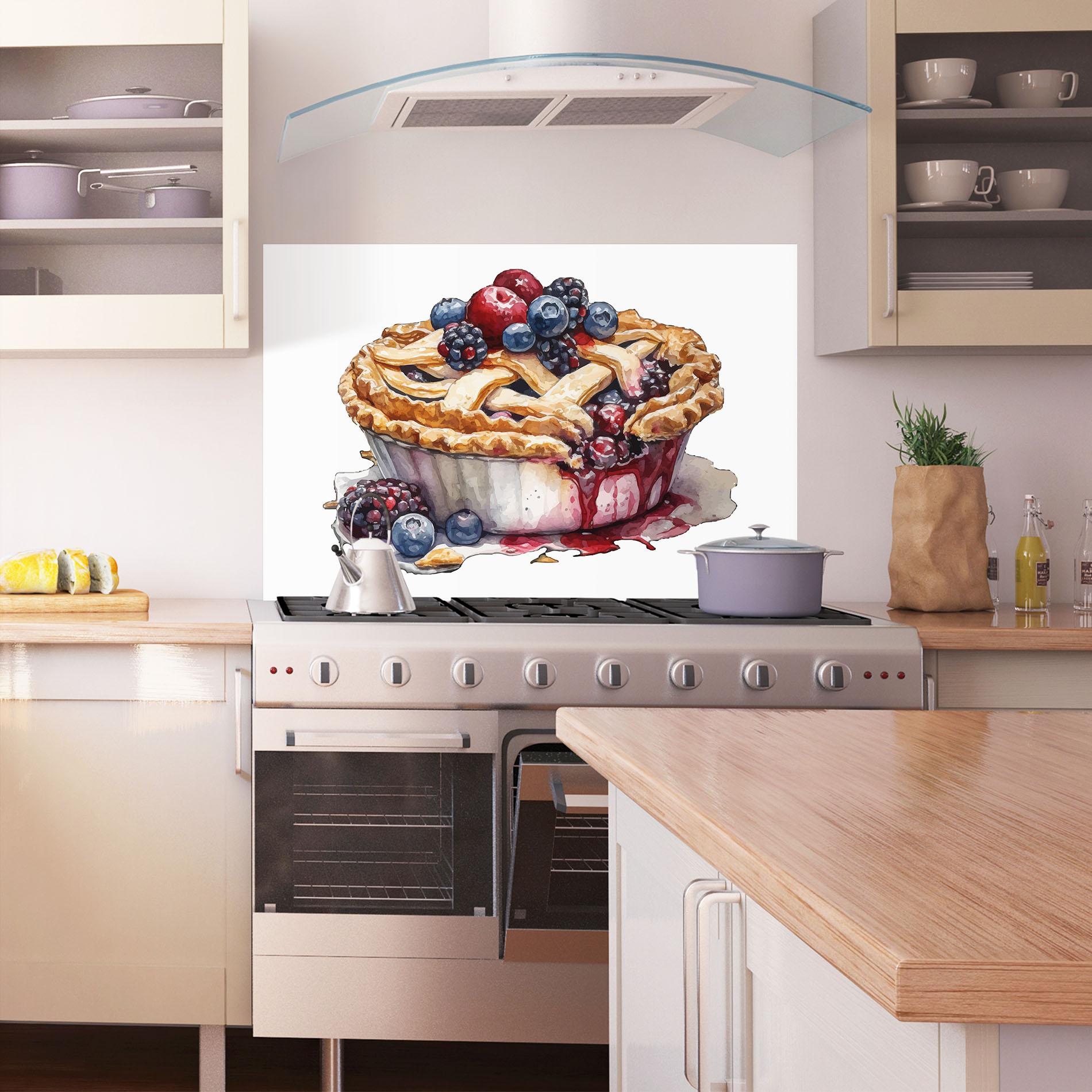 Стъклен панел за кухня Dessert Art mockup 1