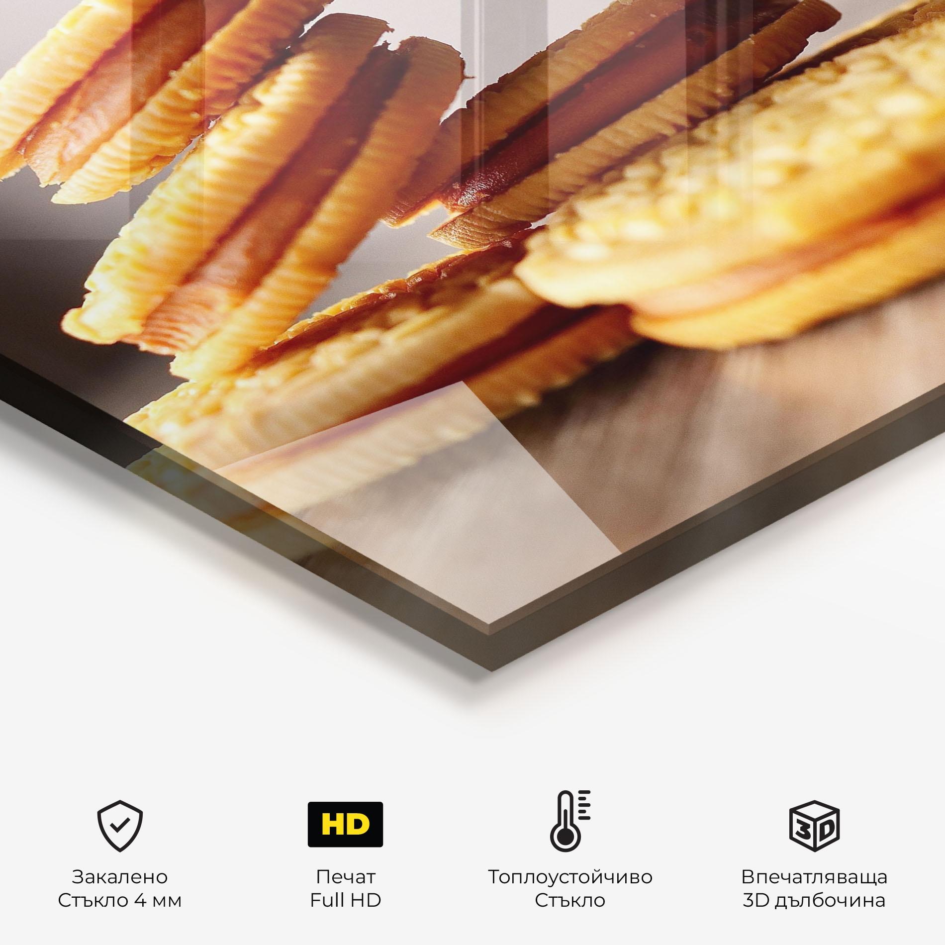 Стъклен панел за кухня Biscuits mockup 2