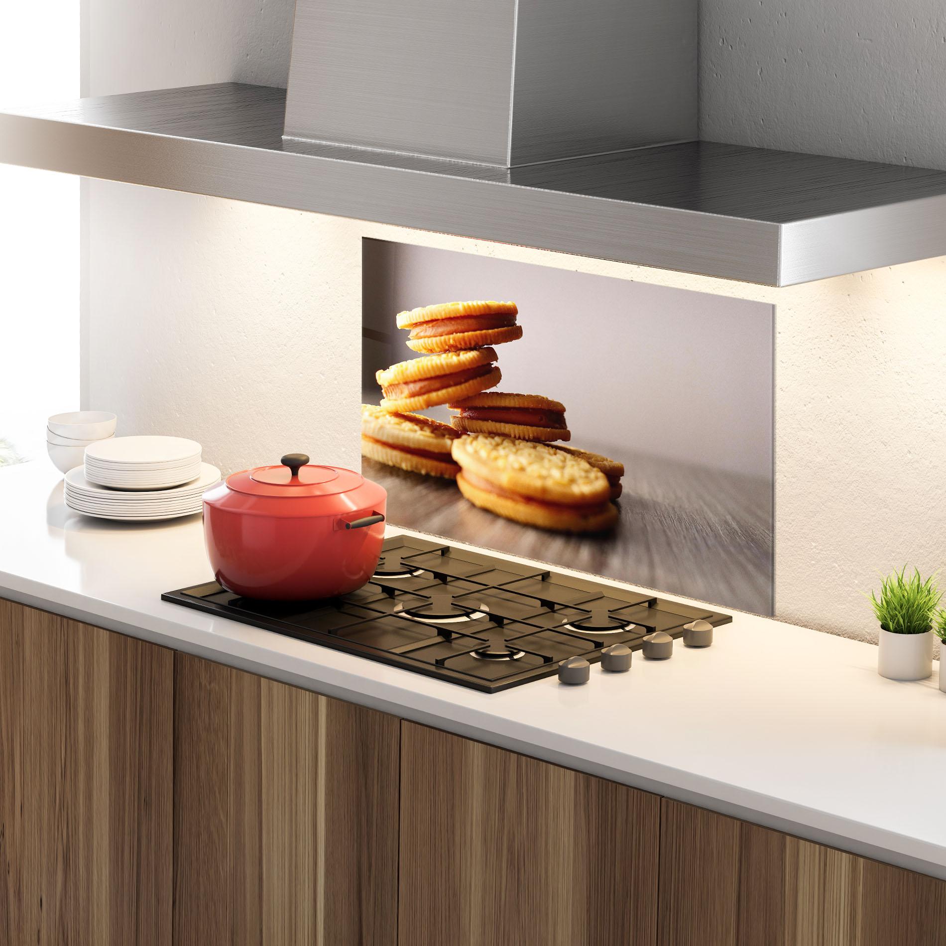 Стъклен панел за кухня Biscuits mockup 4