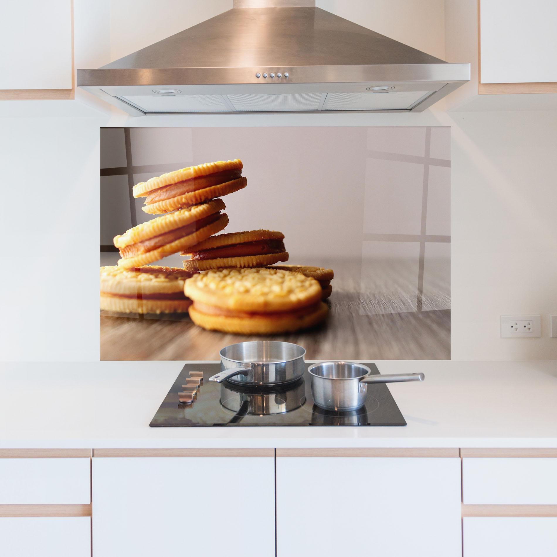 Стъклен панел за кухня Biscuits mockup 5
