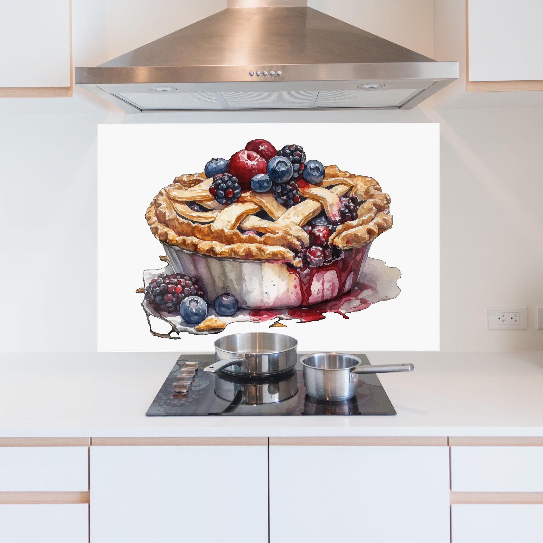 Стъклен панел за кухня Dessert Art mockup 5
