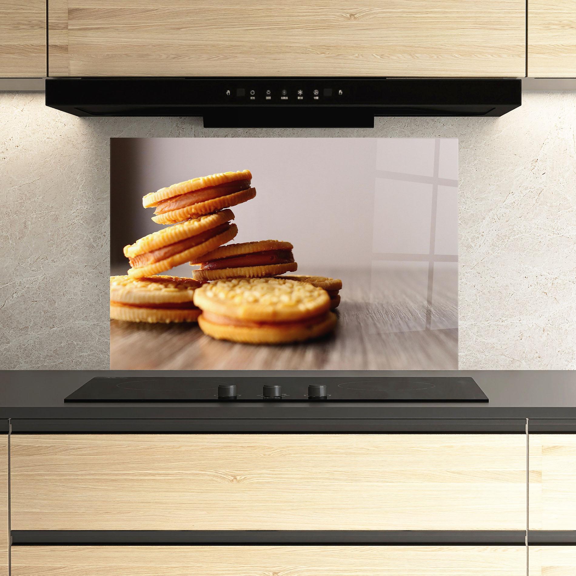 Стъклен панел за кухня Biscuits mockup 3