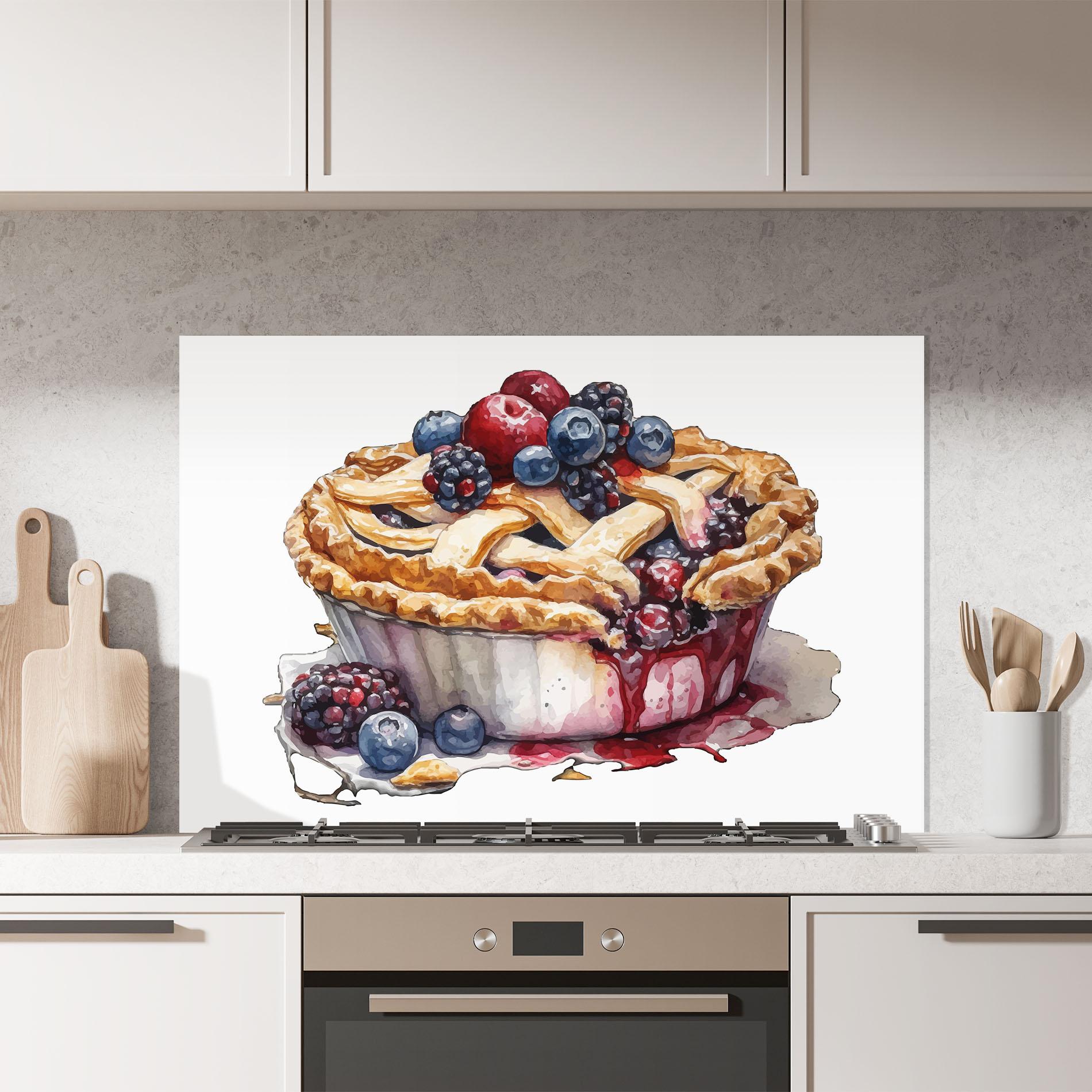 Стъклен панел за кухня Dessert Art mockup 7