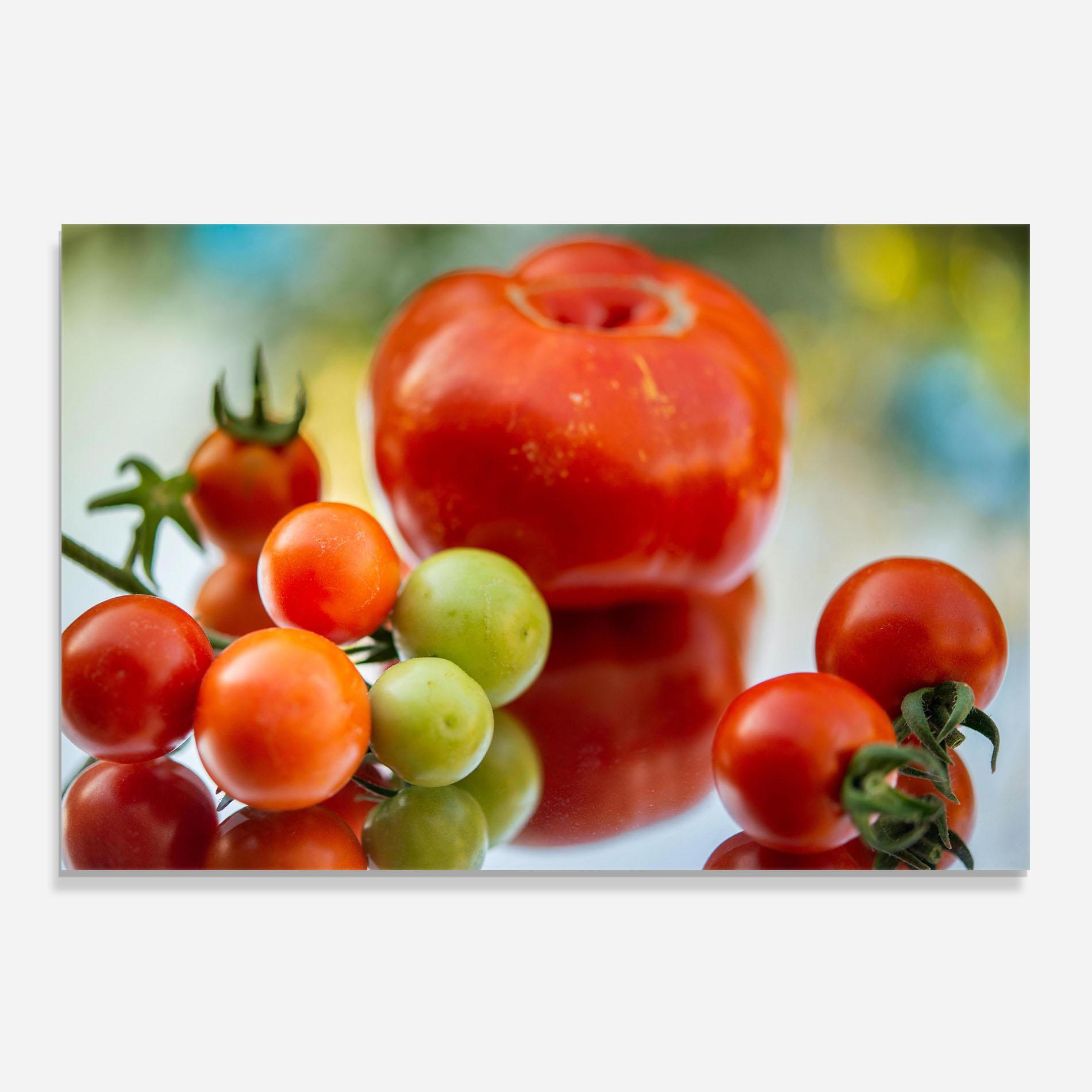 Стъклен панел за кухня Small Tomatoes mockup 0