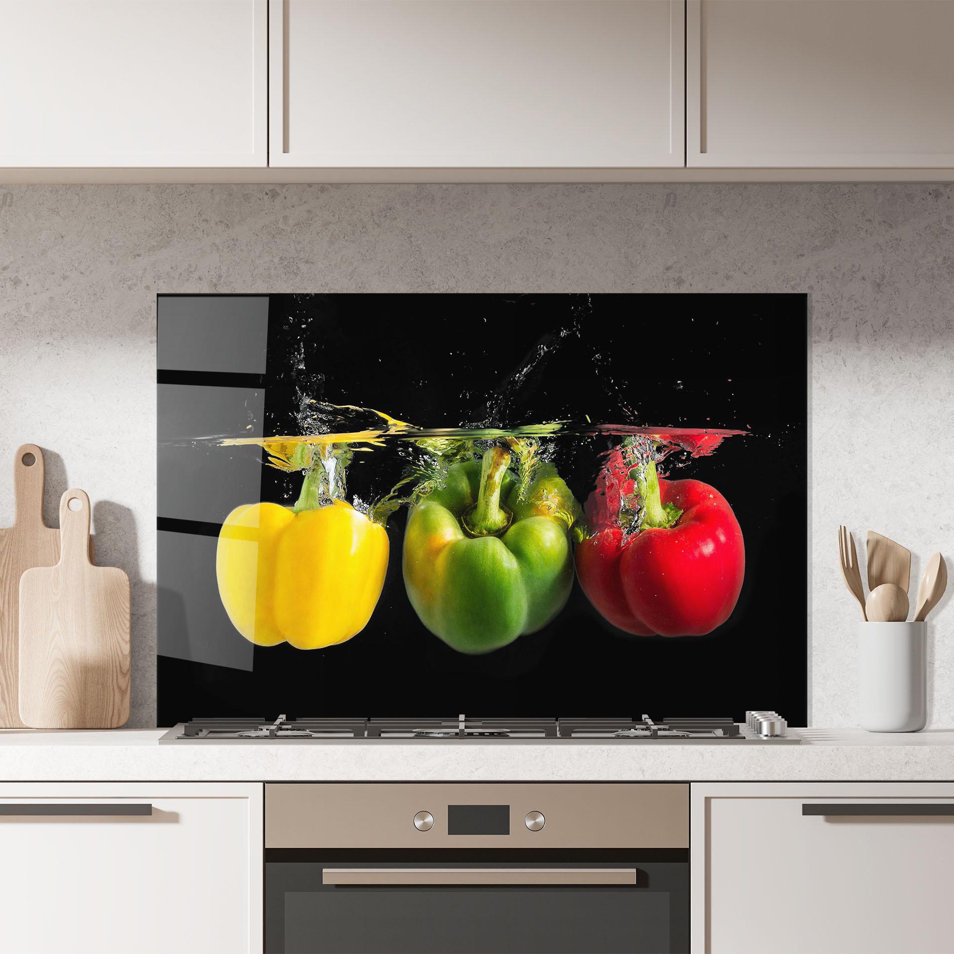 Стъклен панел за кухня Bellpepper Nice Splash mockup 7