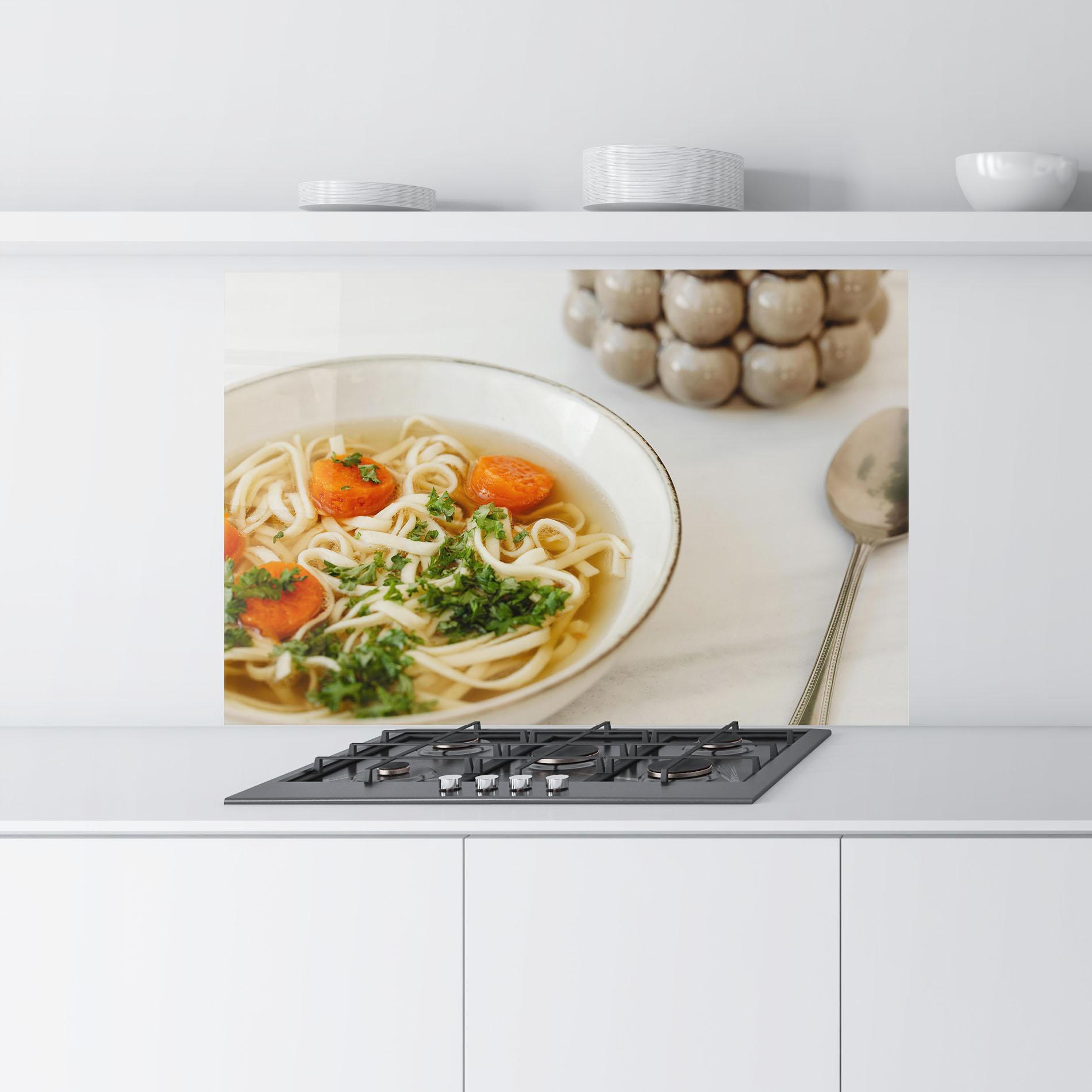 Стъклен панел за кухня Soup mockup 9