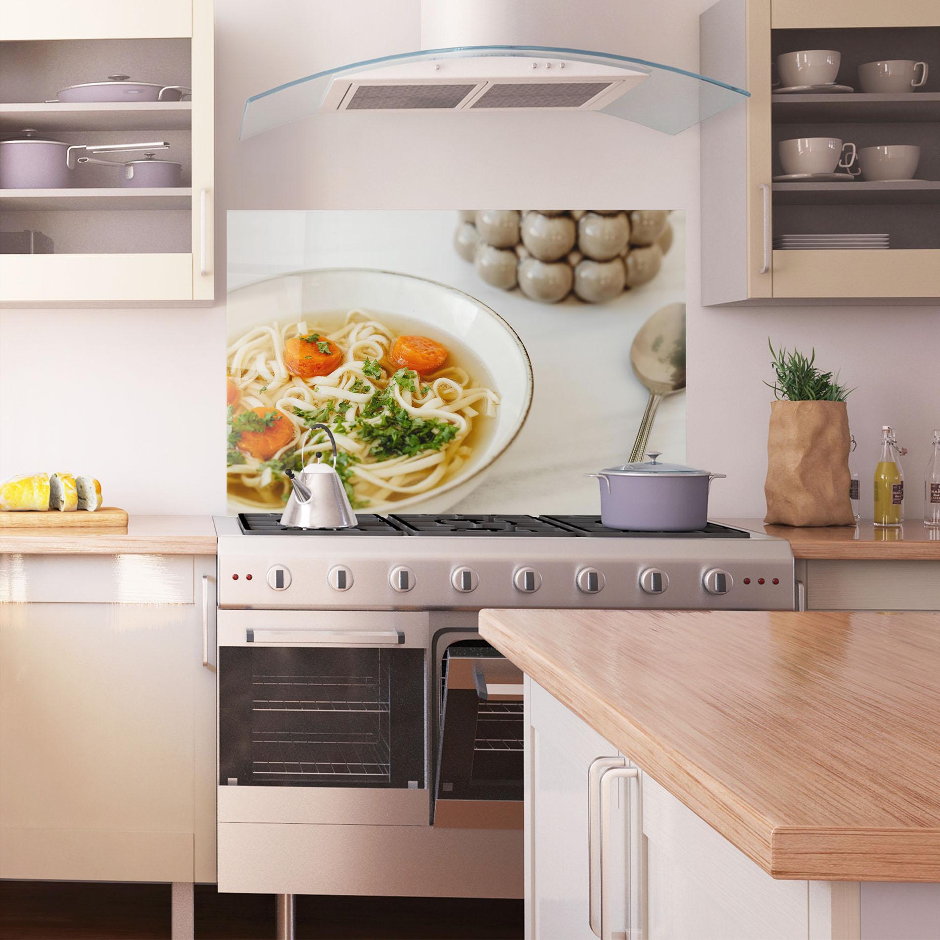 Стъклен панел за кухня Soup mockup 1
