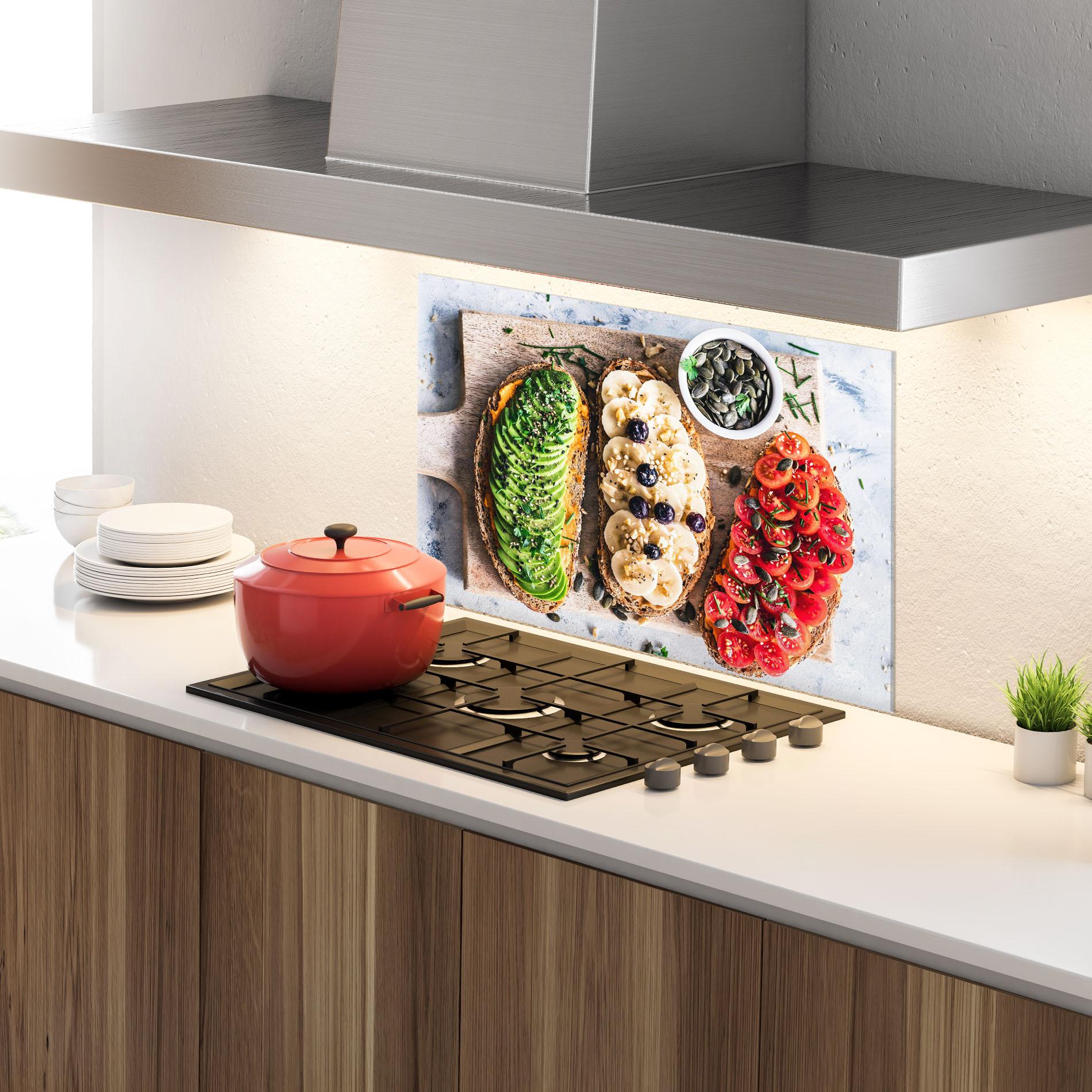 Стъклен панел за кухня Breakfast mockup 4