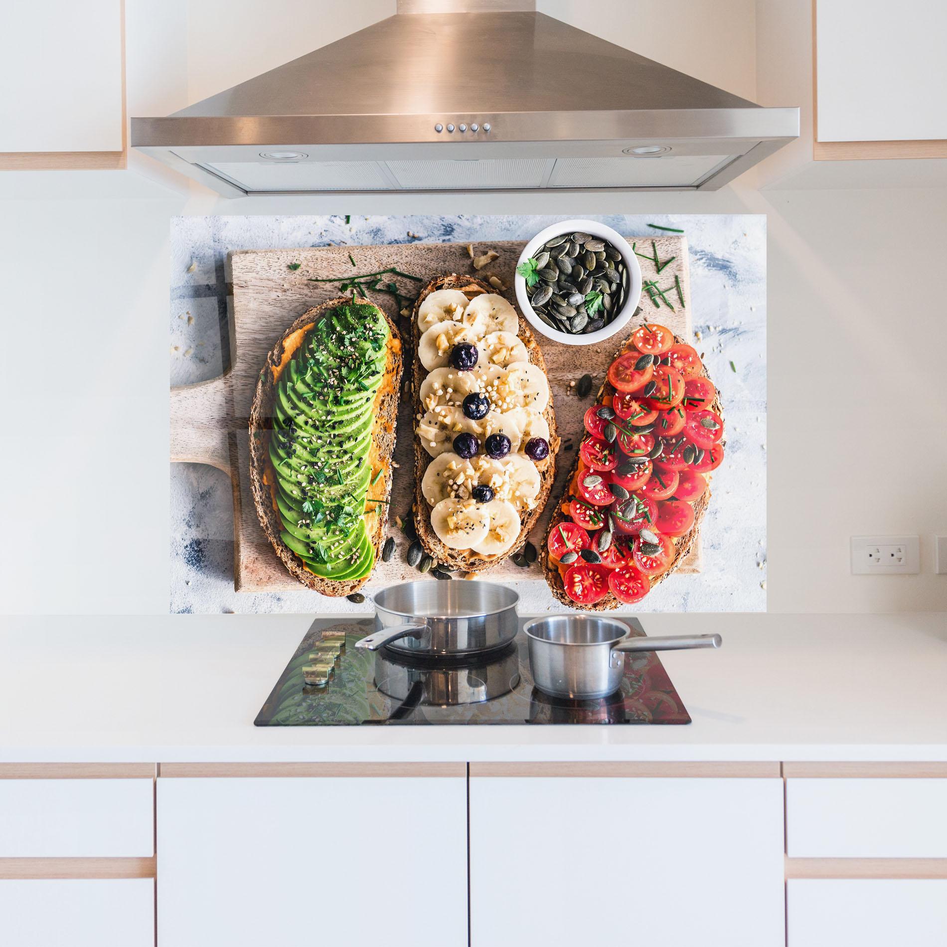 Стъклен панел за кухня Breakfast mockup 5